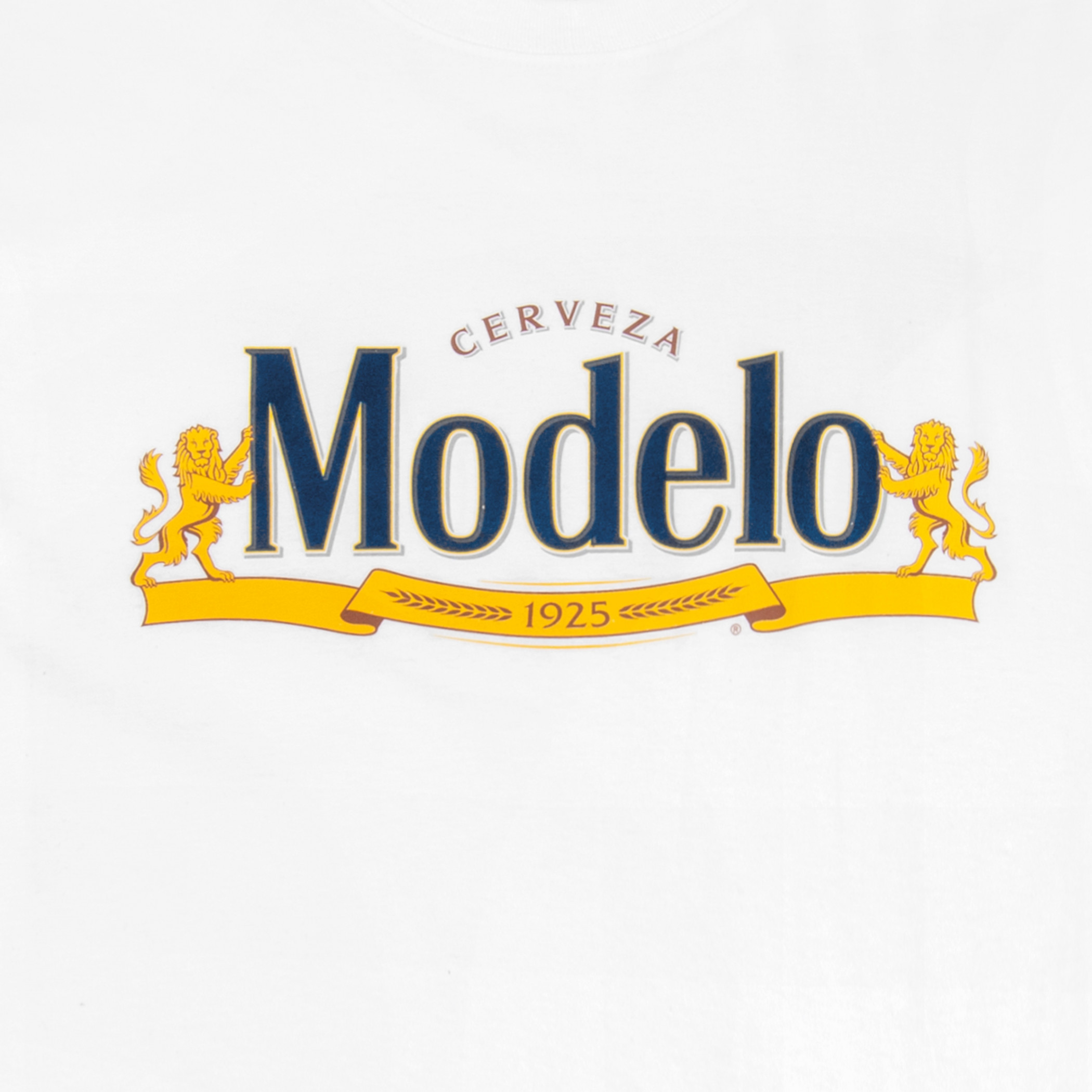 Modelo Cerveza 1925 Logo on White T-Shirt