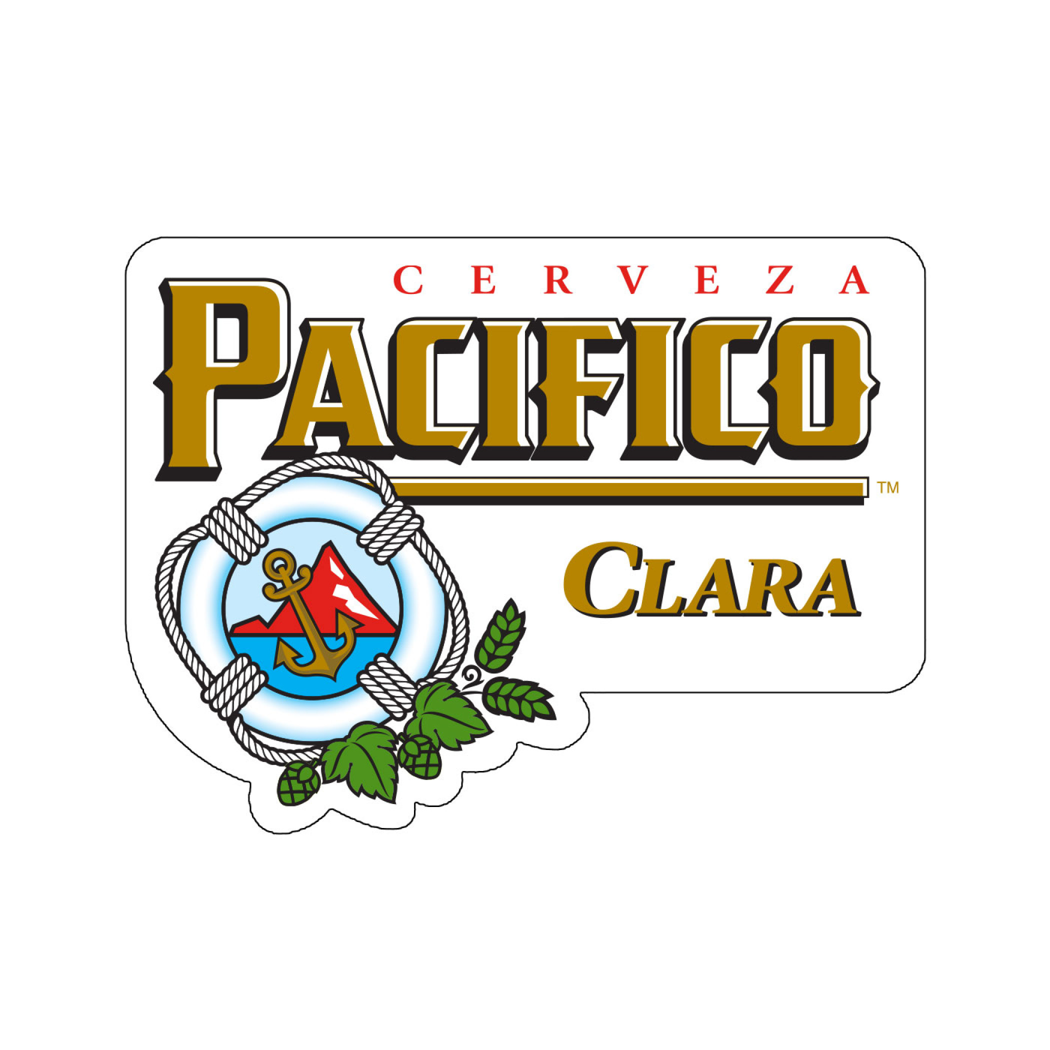 Pacifico Logo Die Cut Sticker