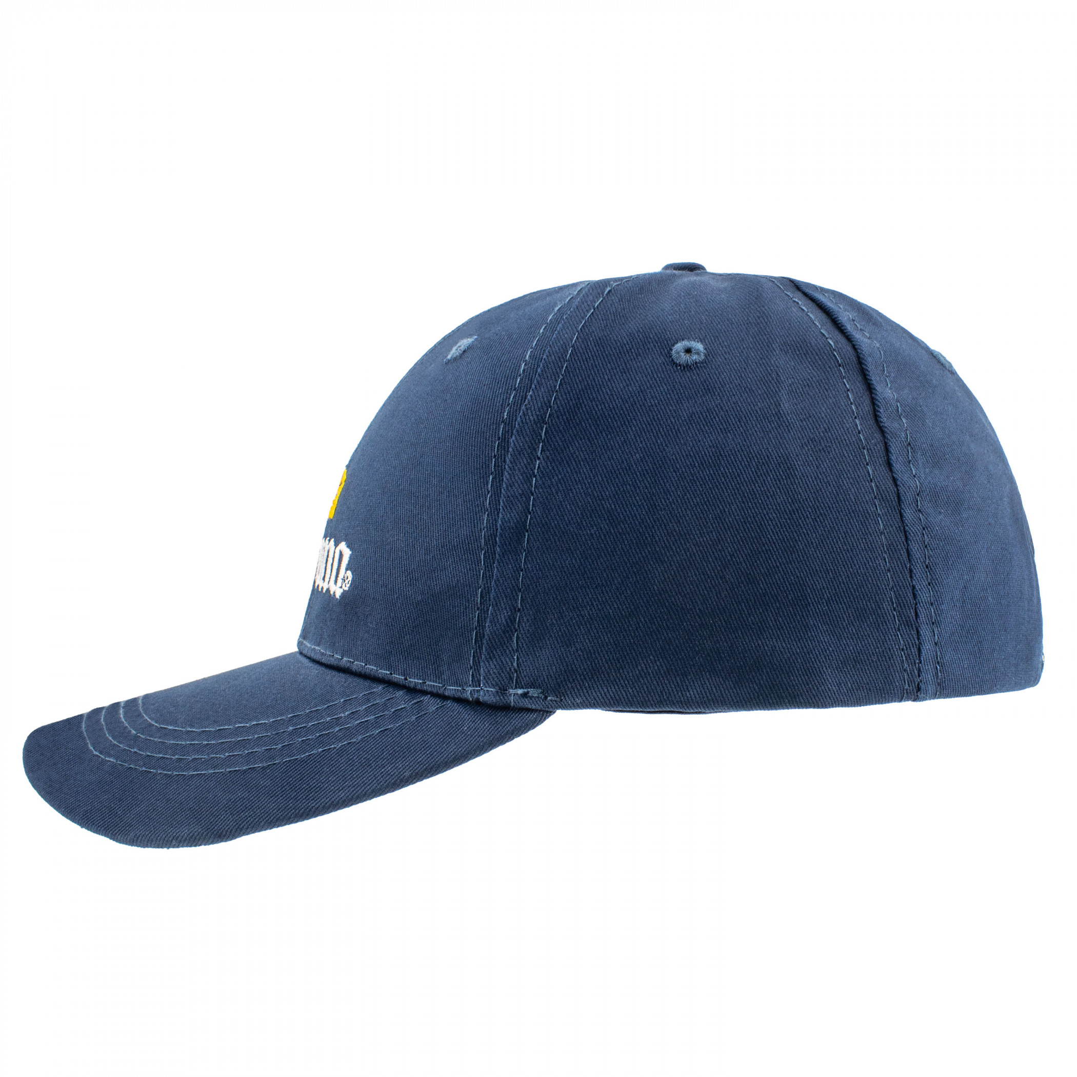 Corona Embroidered Logo on Navy Blue Twill Snapback Hat