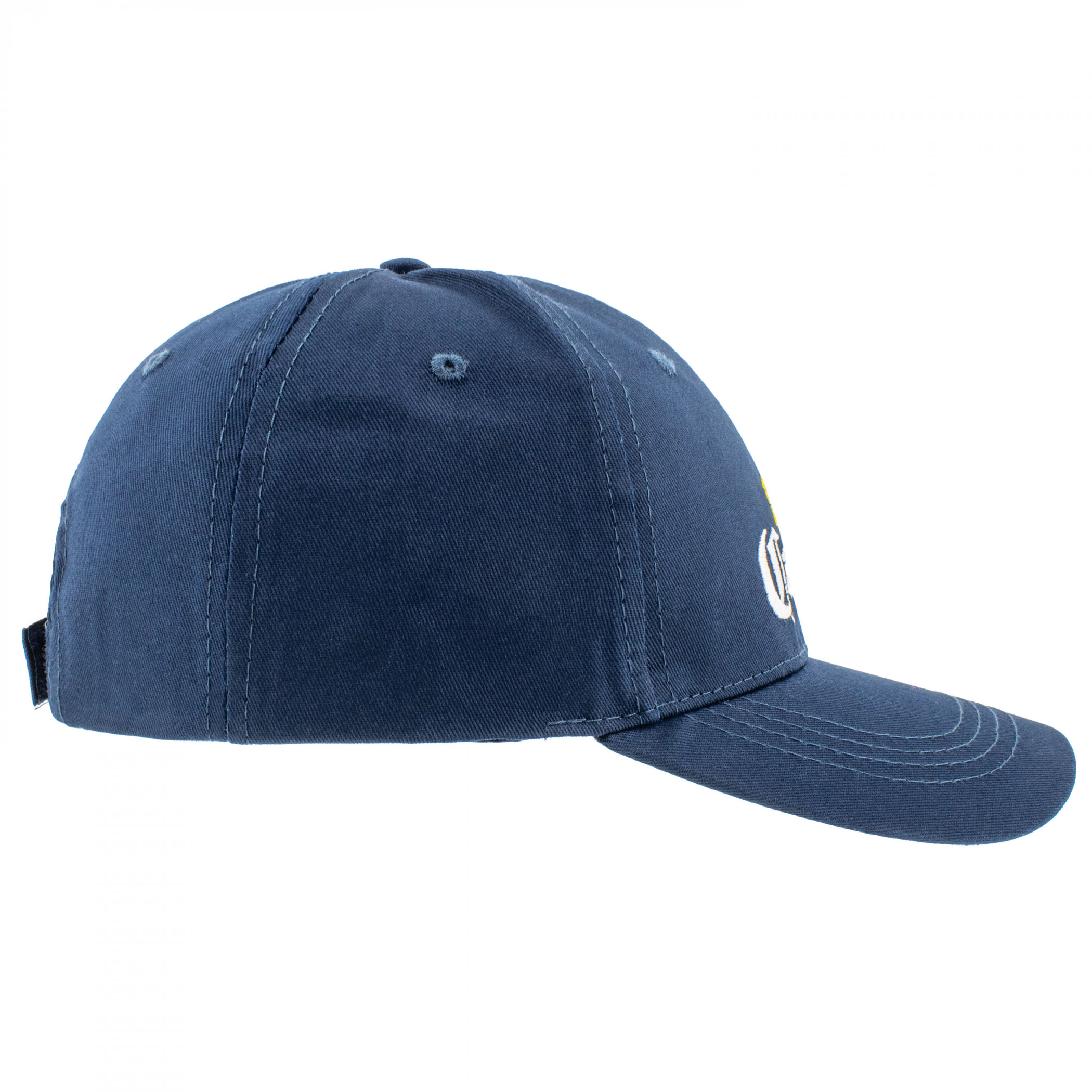 Corona Embroidered Logo on Navy Blue Twill Snapback Hat