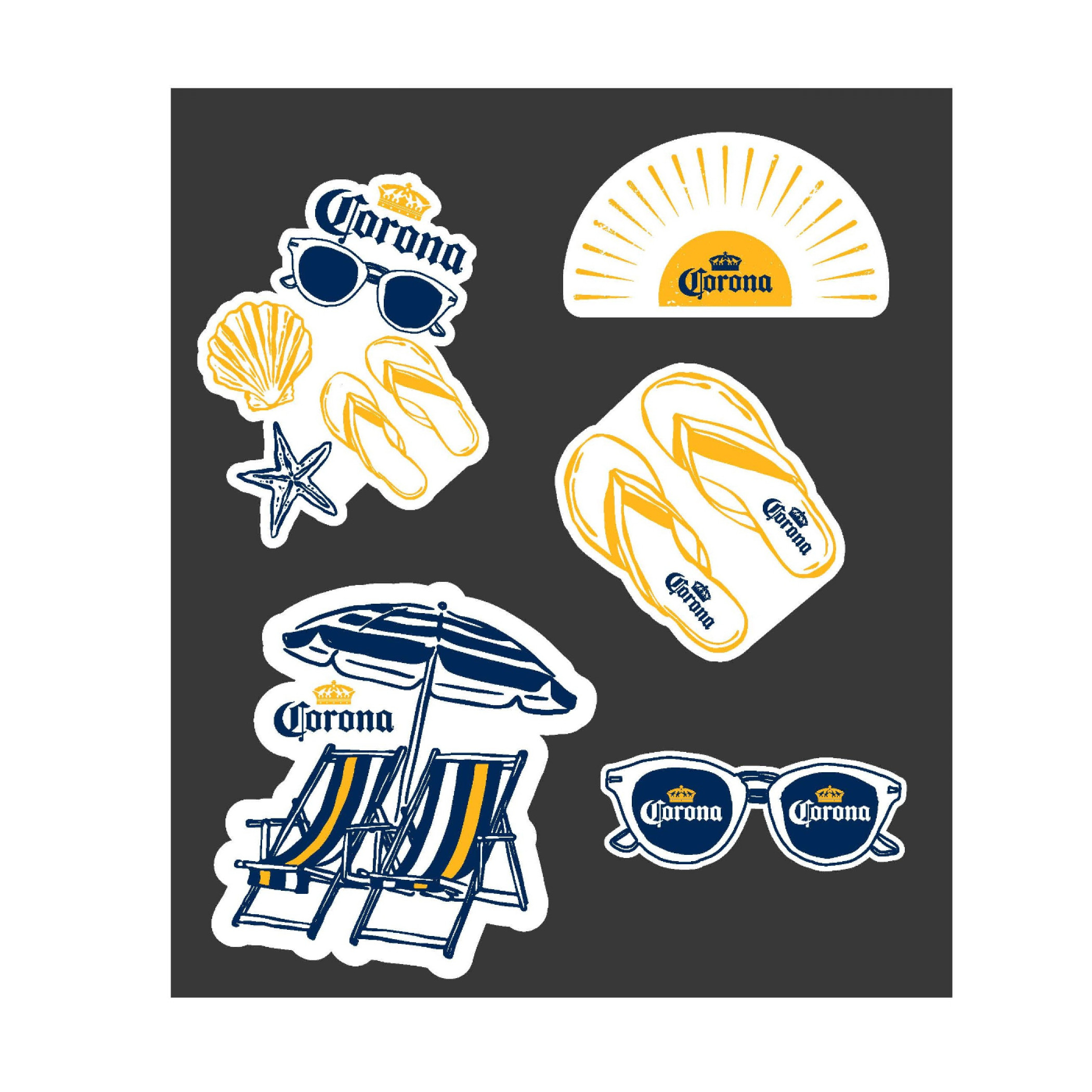 Corona Extra Beach Day Sticker Sheet