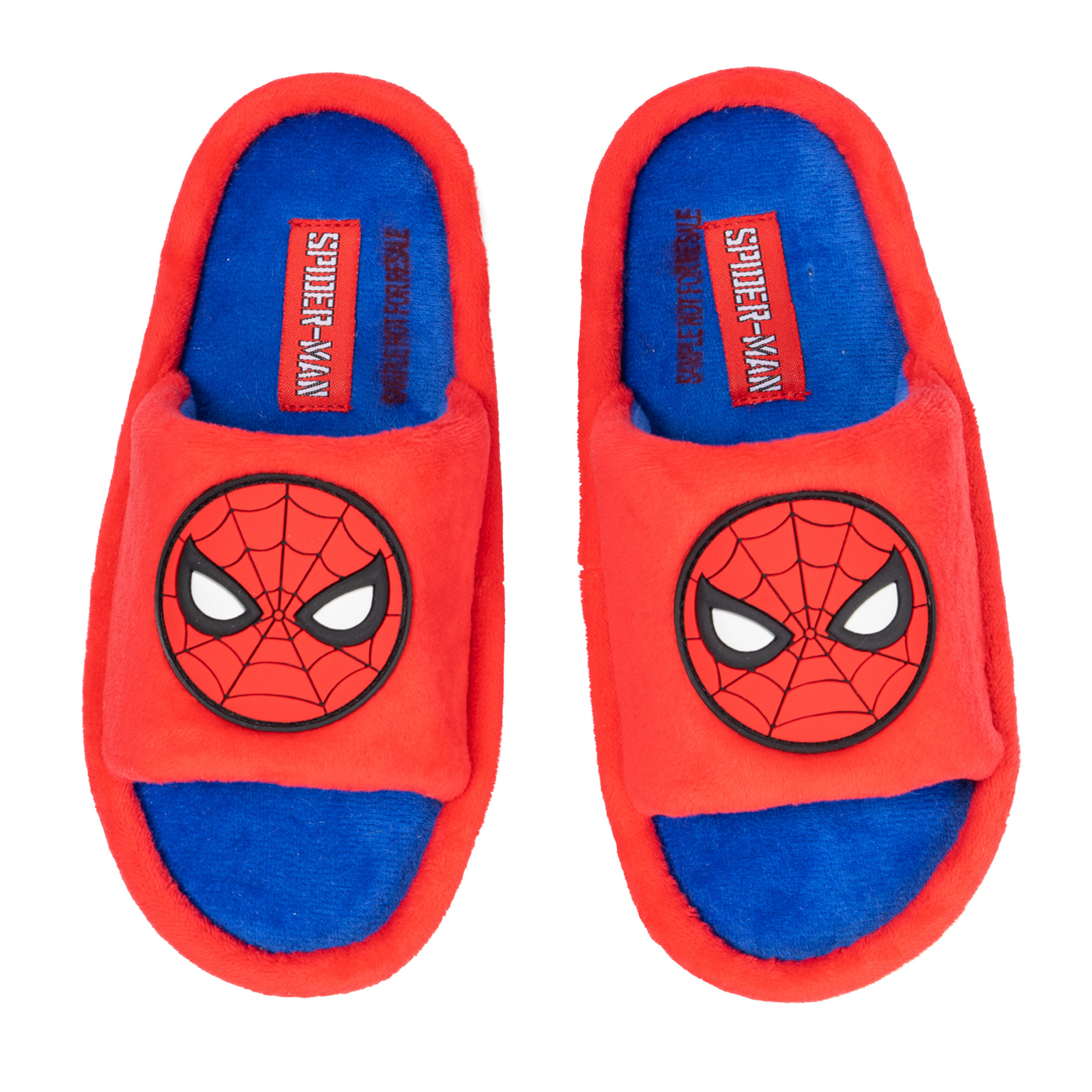 Spider-Man Youth Open-Toe Slide Slippers, Multi-Color