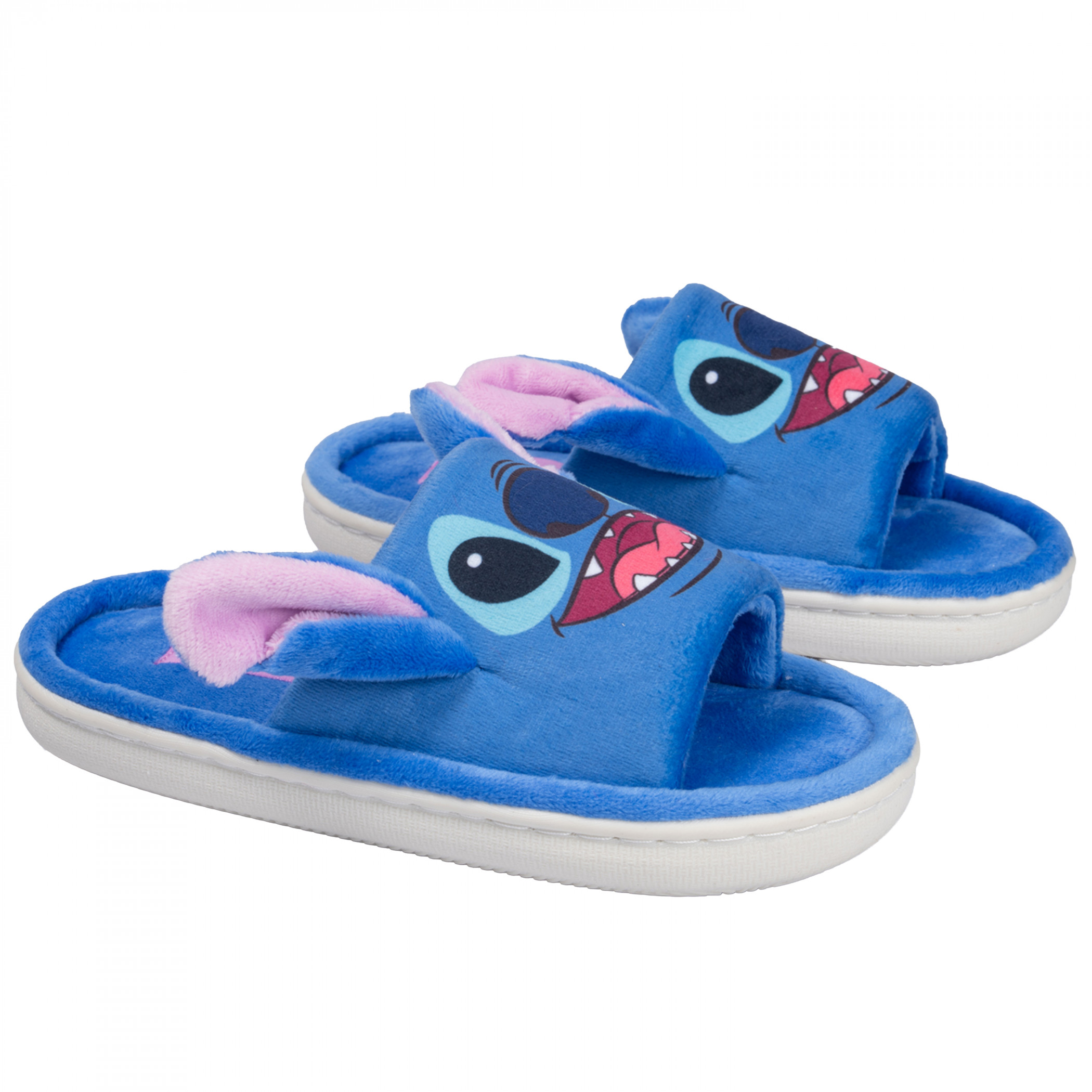 Lilo & Stitch Youth Bounce Slide Slippers with 3D Ears, Blue