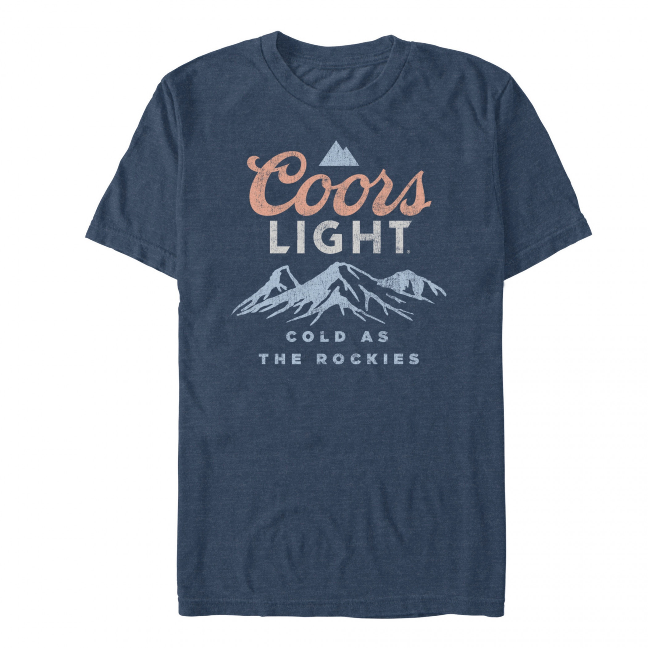 Coors Light Cold as the Rockies Faded T-Shirt