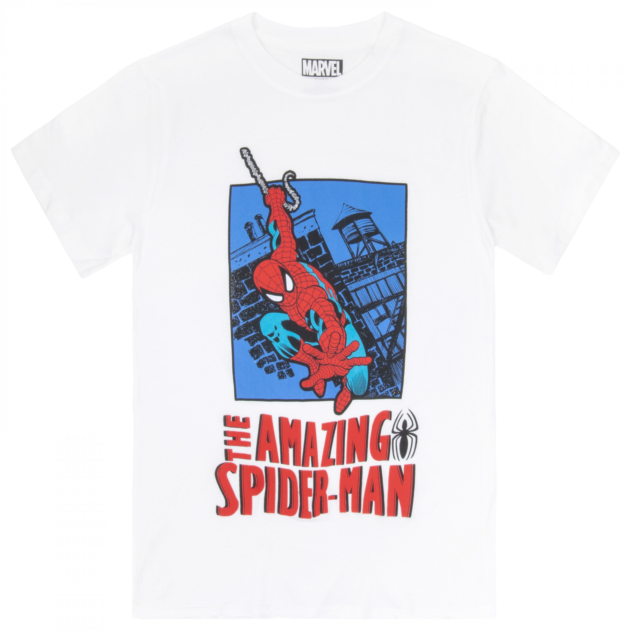 Spiderman The Amazing Spider-Man Lunge T-Shirt, White