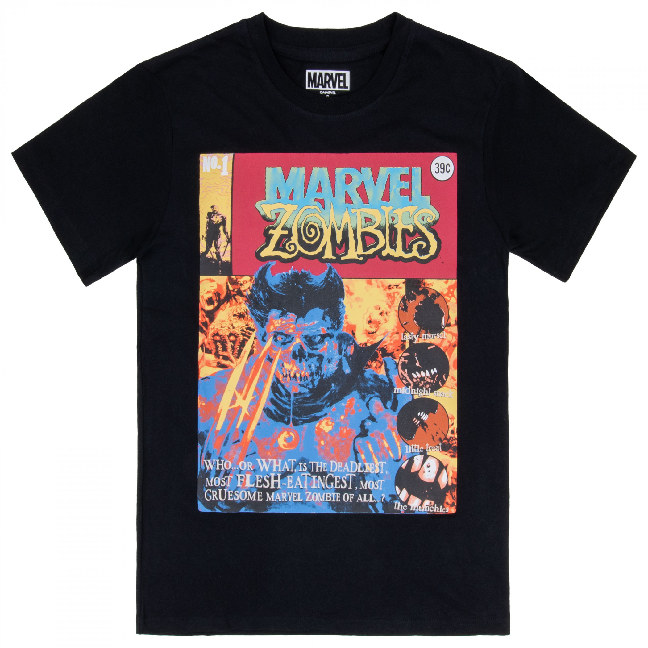 Wolverine Zombie Marvel Issue No 1 Comic Book Cover T-Shirt, Black
