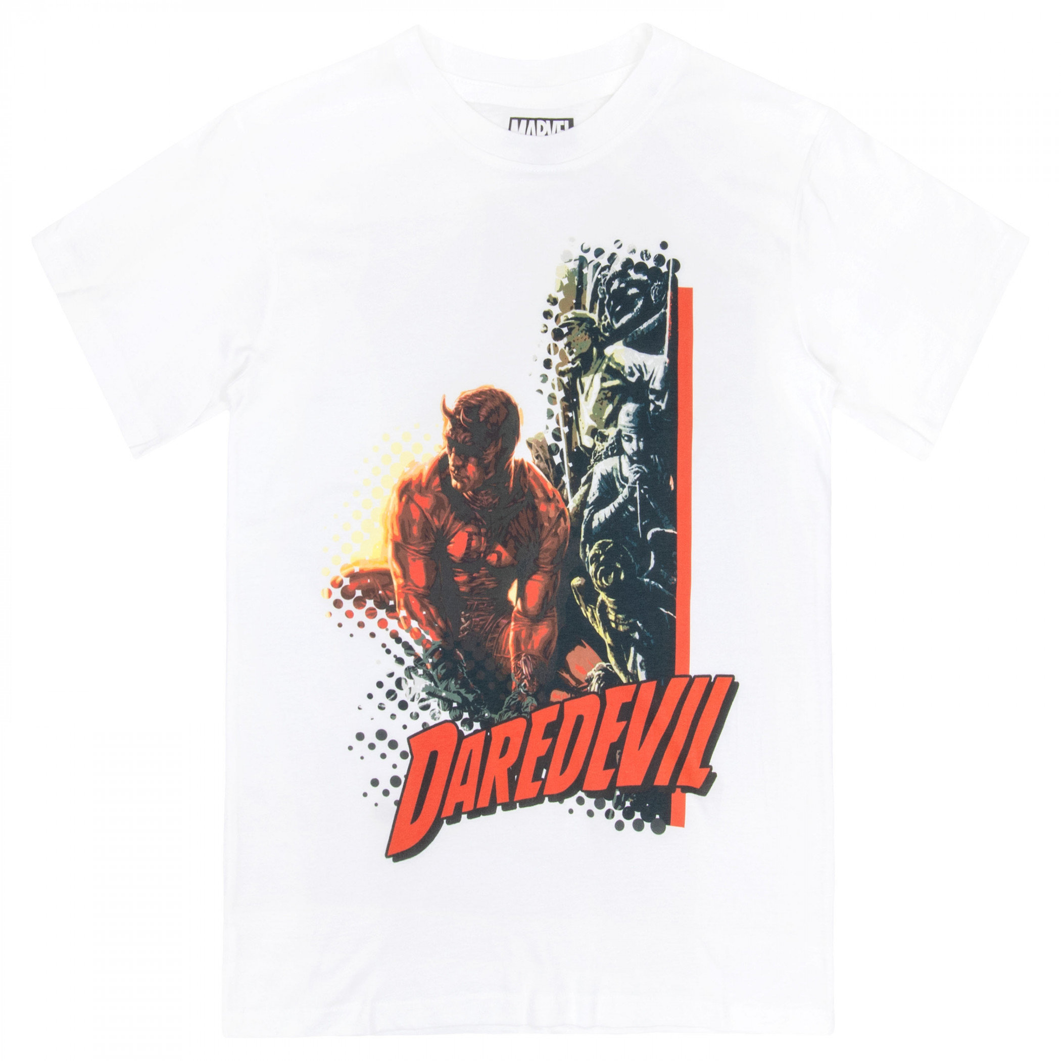 Daredevil Marvel Comics Pop Art T-Shirt, White