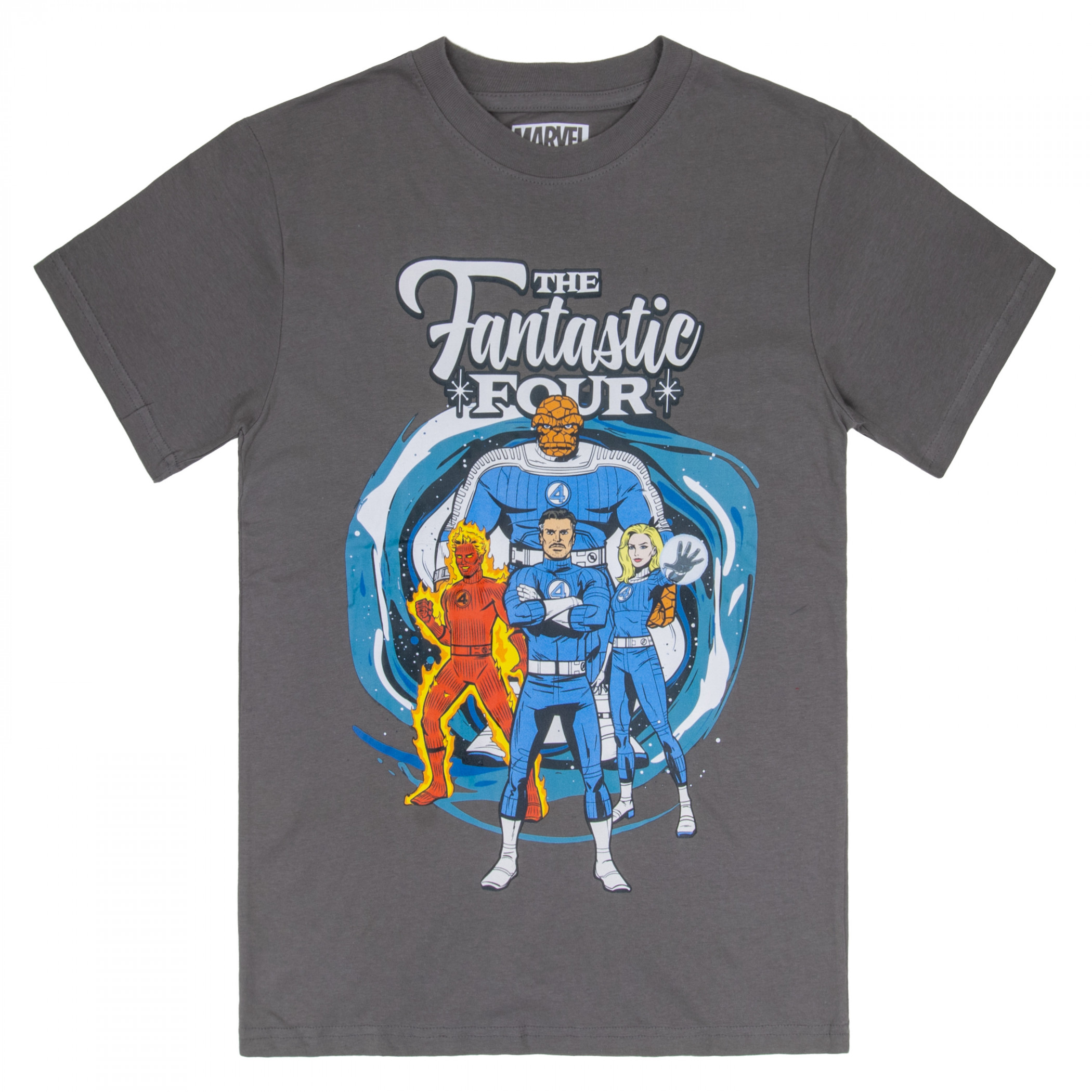 Fantastic 4 Family Portrait T-Shirt, Grey