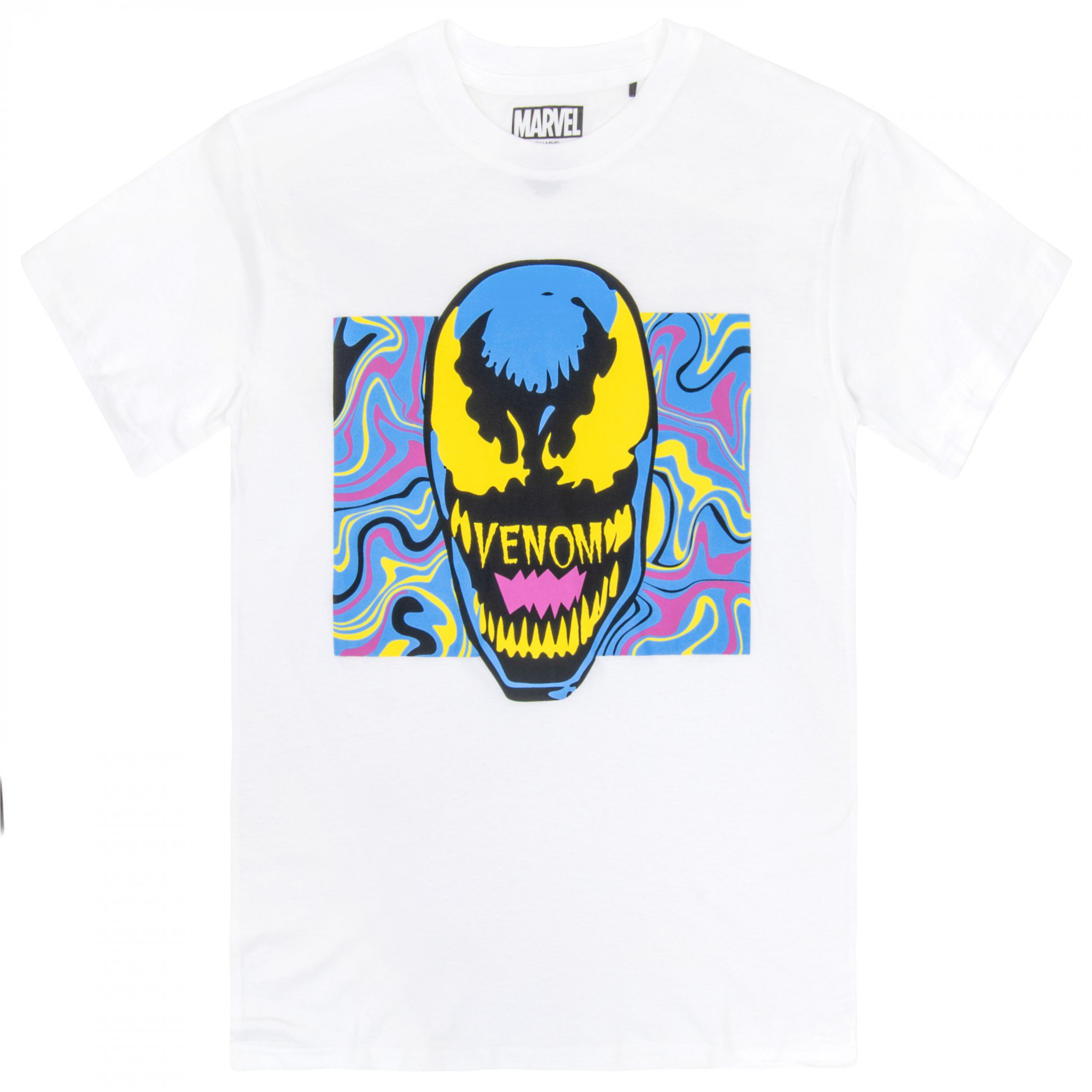 Venom Psych Head Squiggles T-Shirt, White