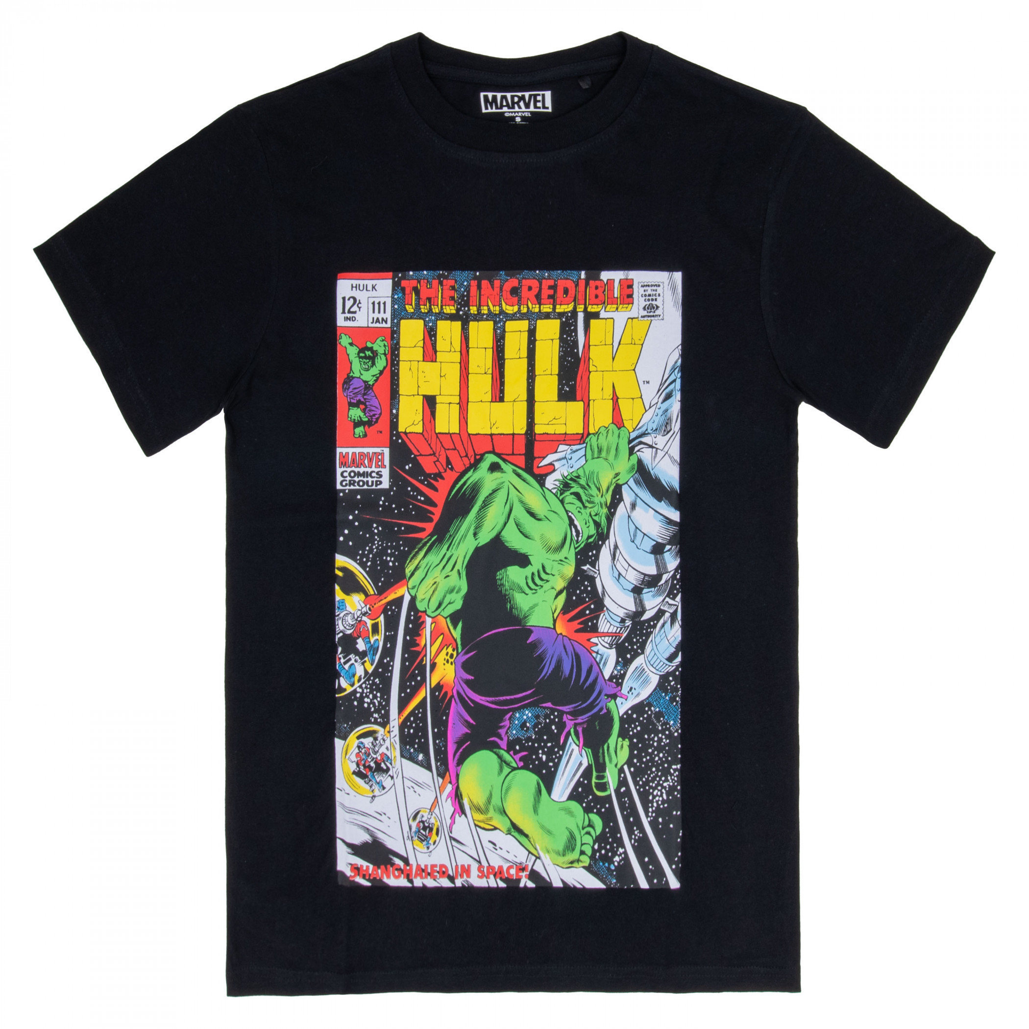 the Incredible Hulk In Space T-Shirt, Black