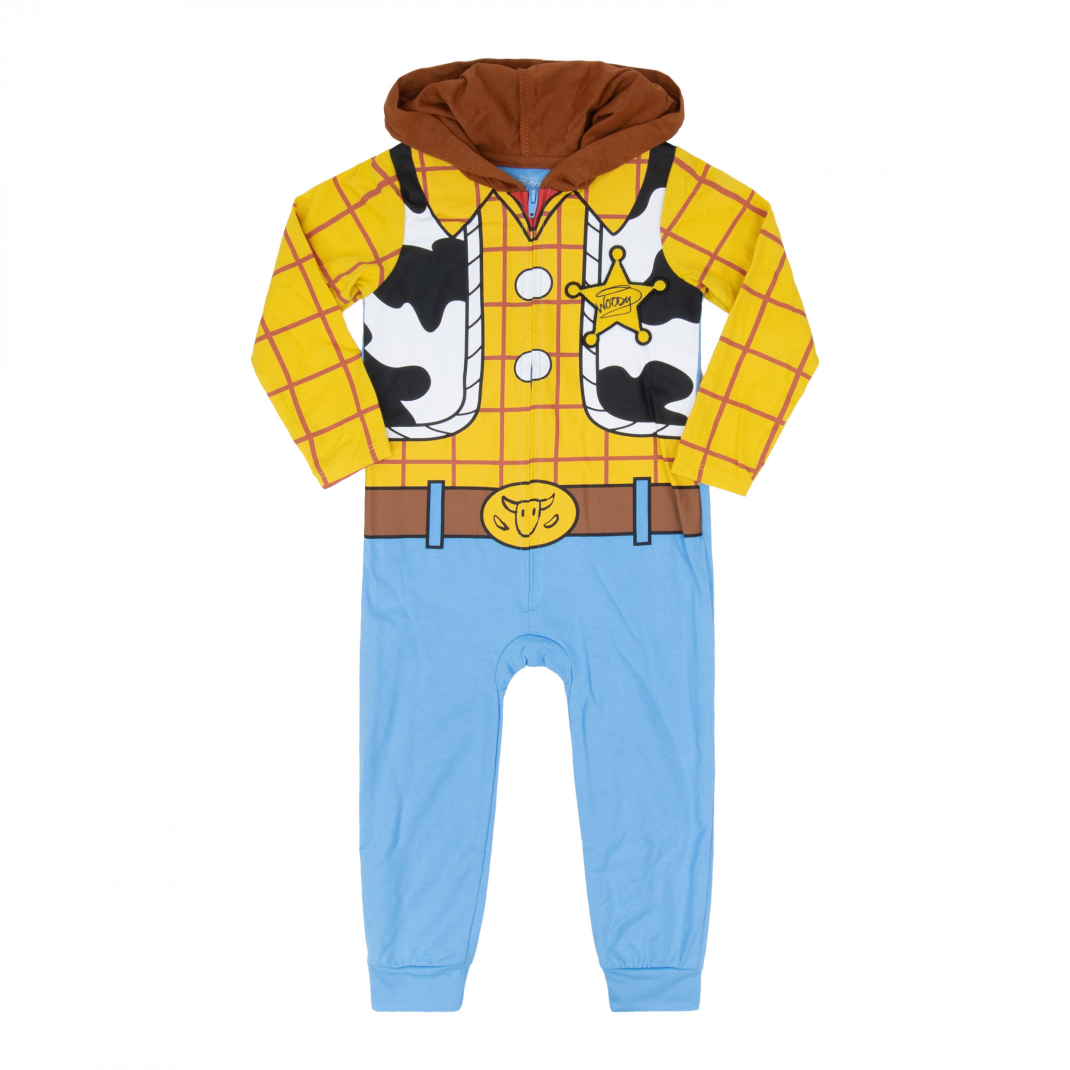 Toy Story Woody Hooded Dressed to Play Hooded Toddler Coveralls, Multi-Color