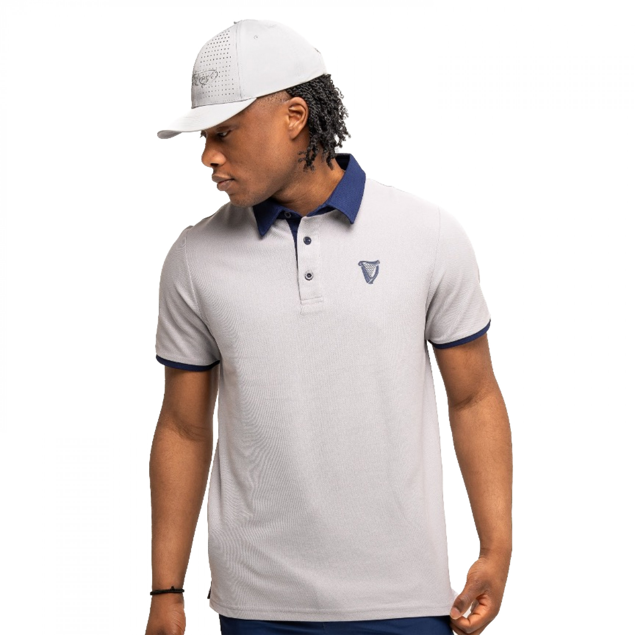 Guinness Grey Performance Polo