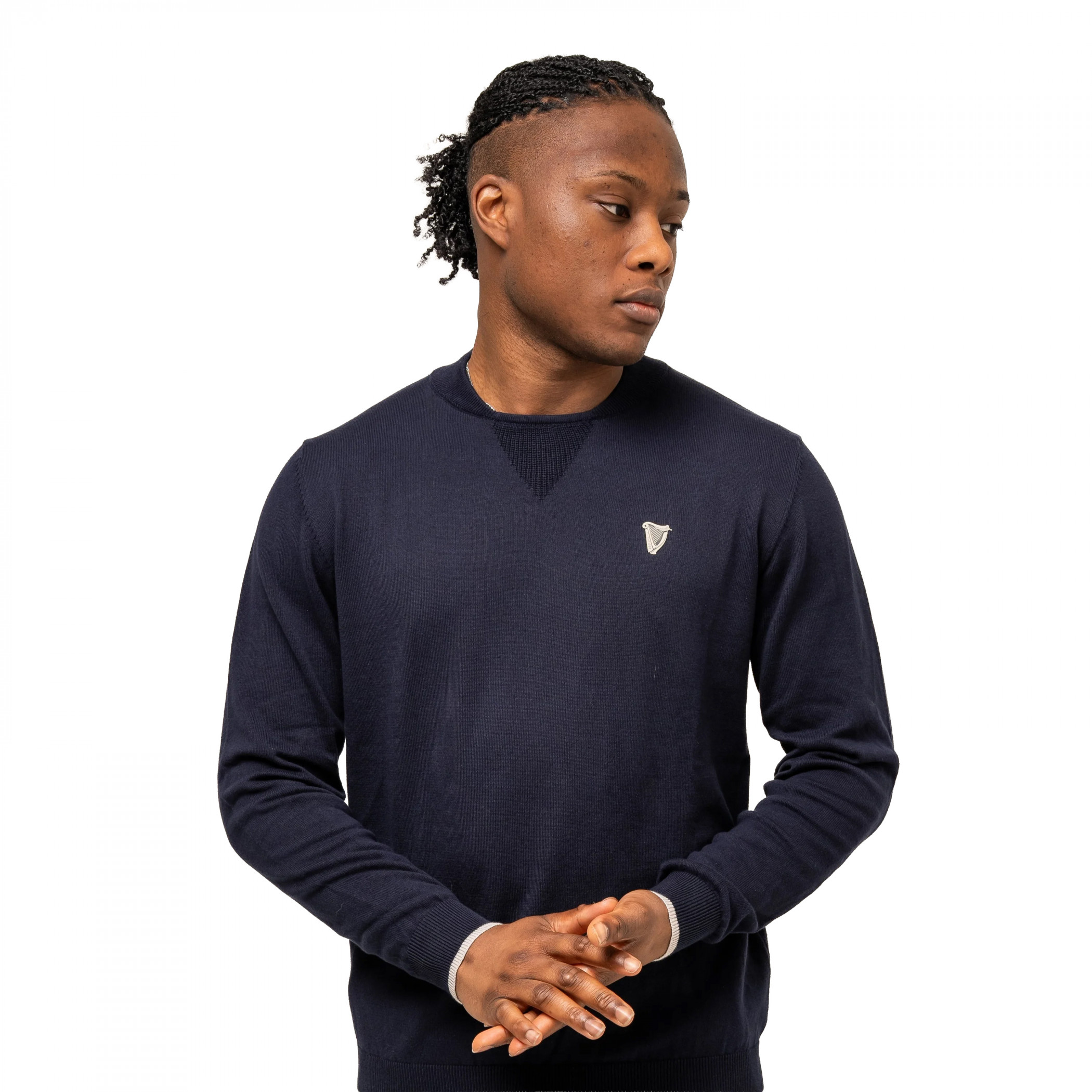 Guinness Navy Performance Cotton Sweater