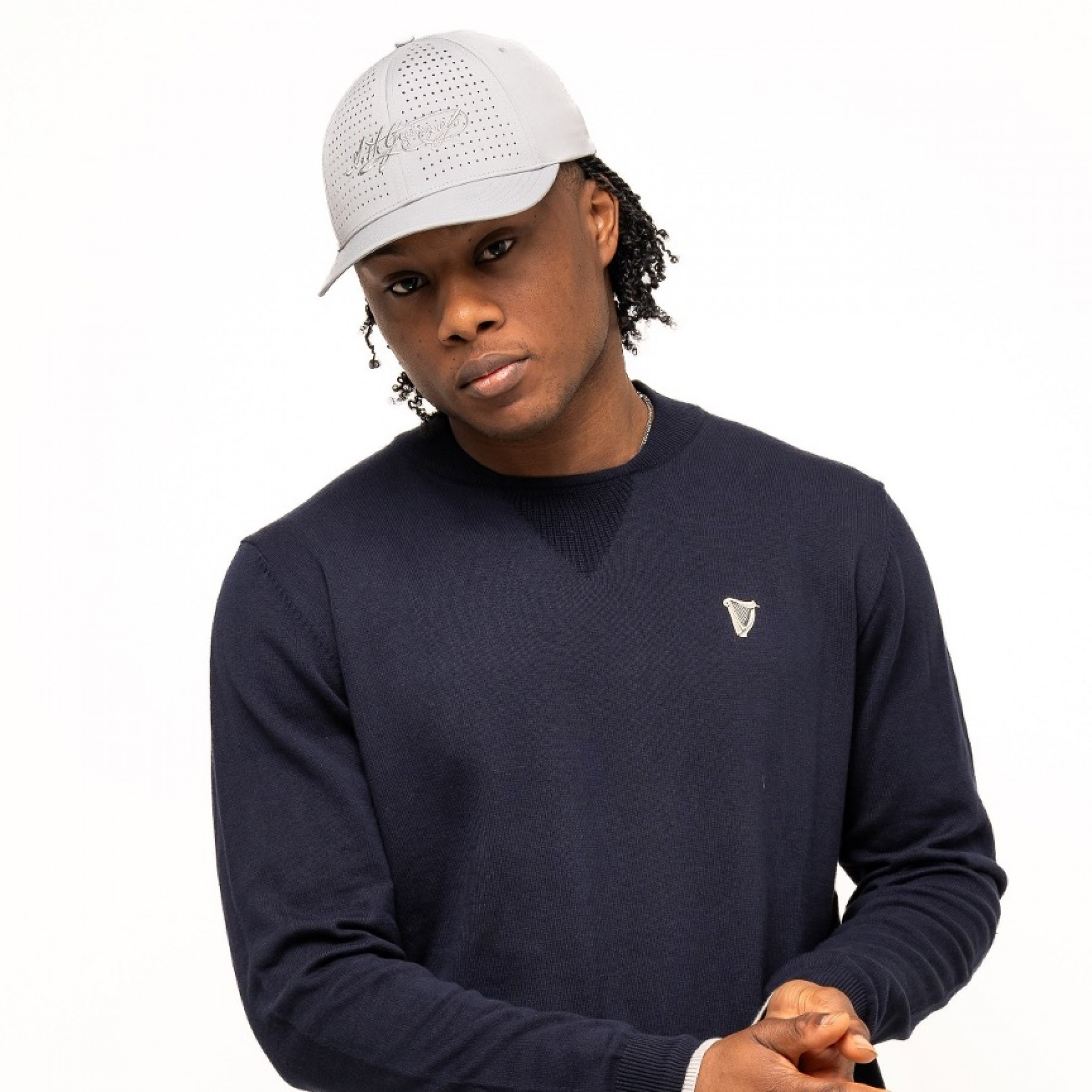 Guinness Navy Performance Cotton Sweater - image 5