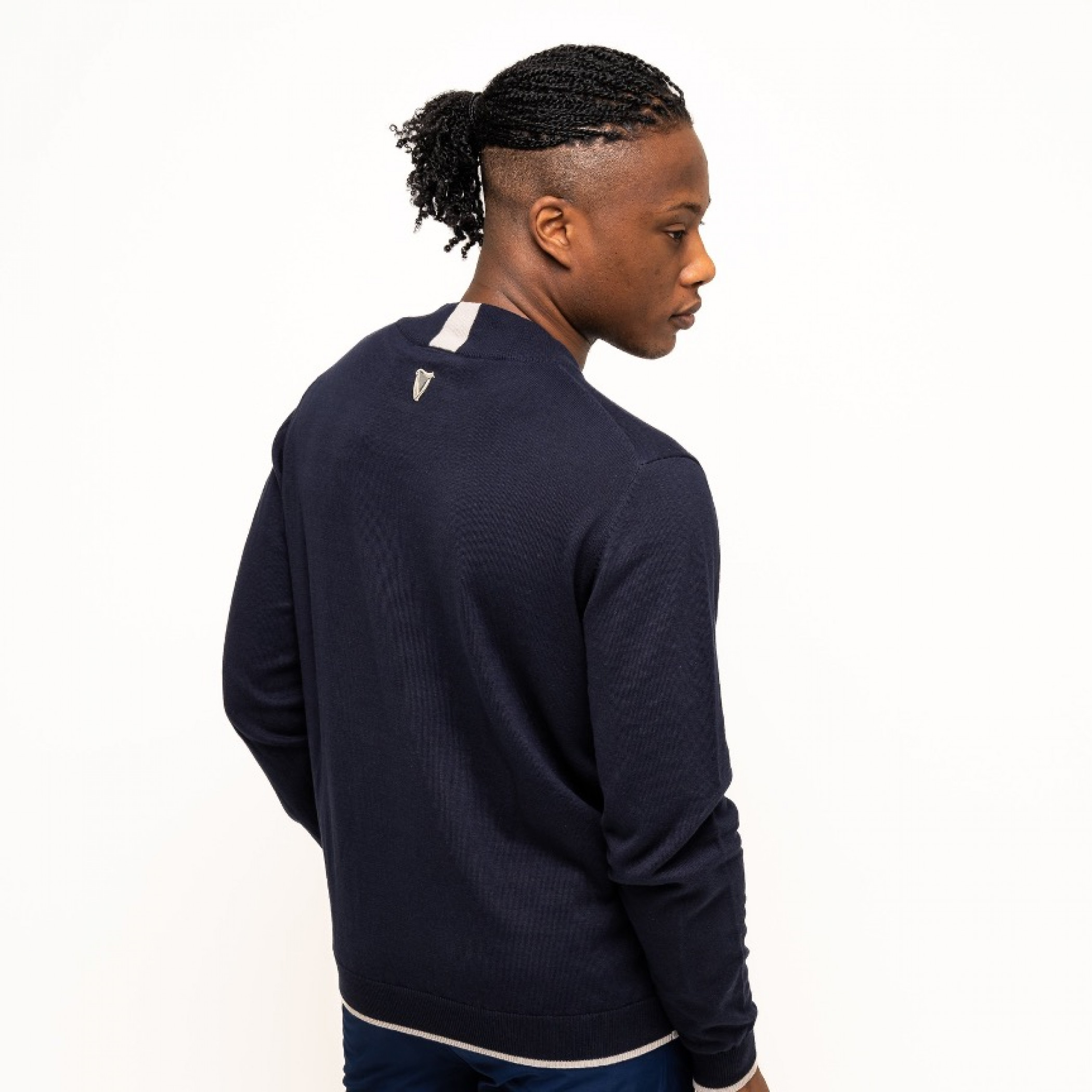 Guinness Navy Performance Cotton Sweater - image 3