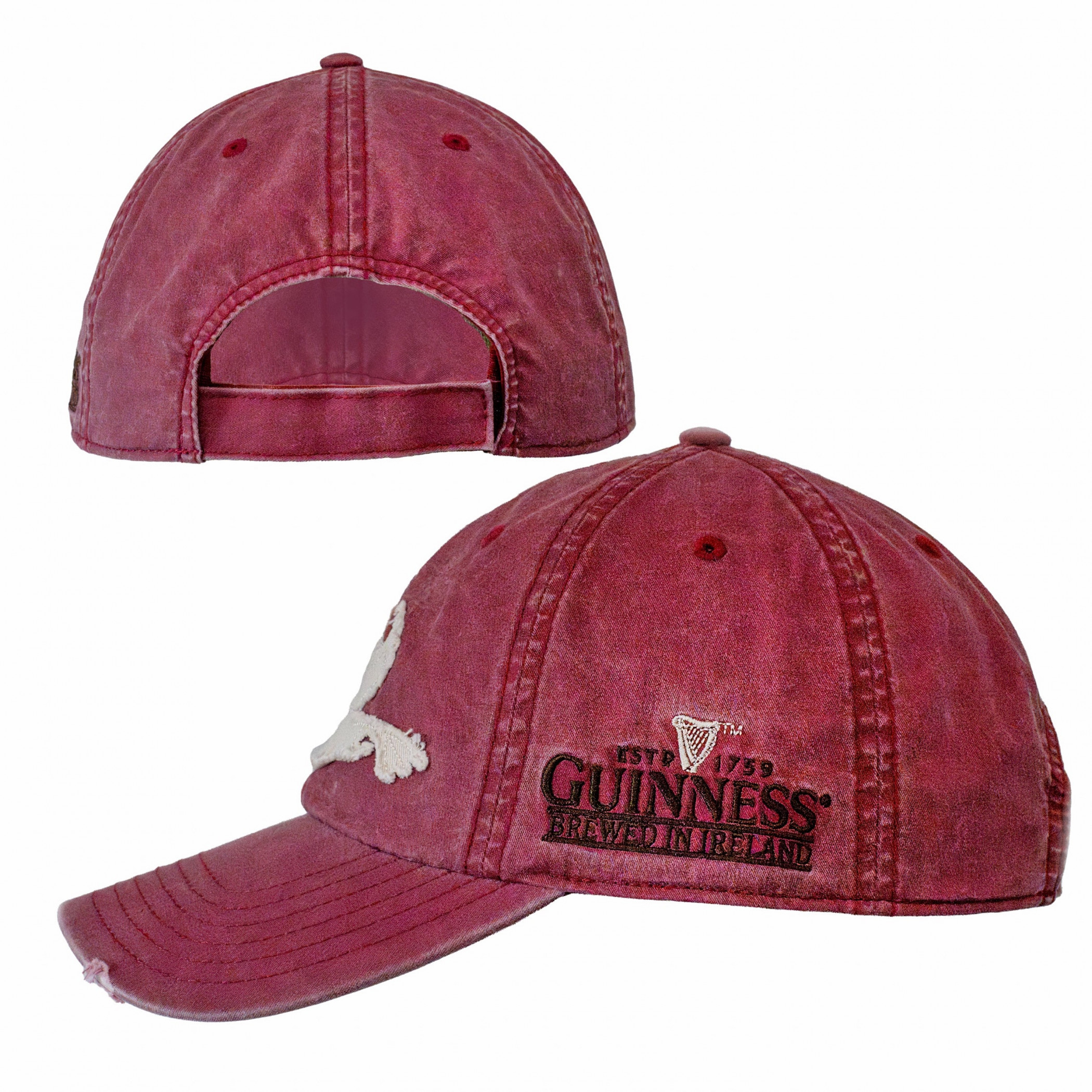 Guinness Vintage Distressed Red Toucan Cap