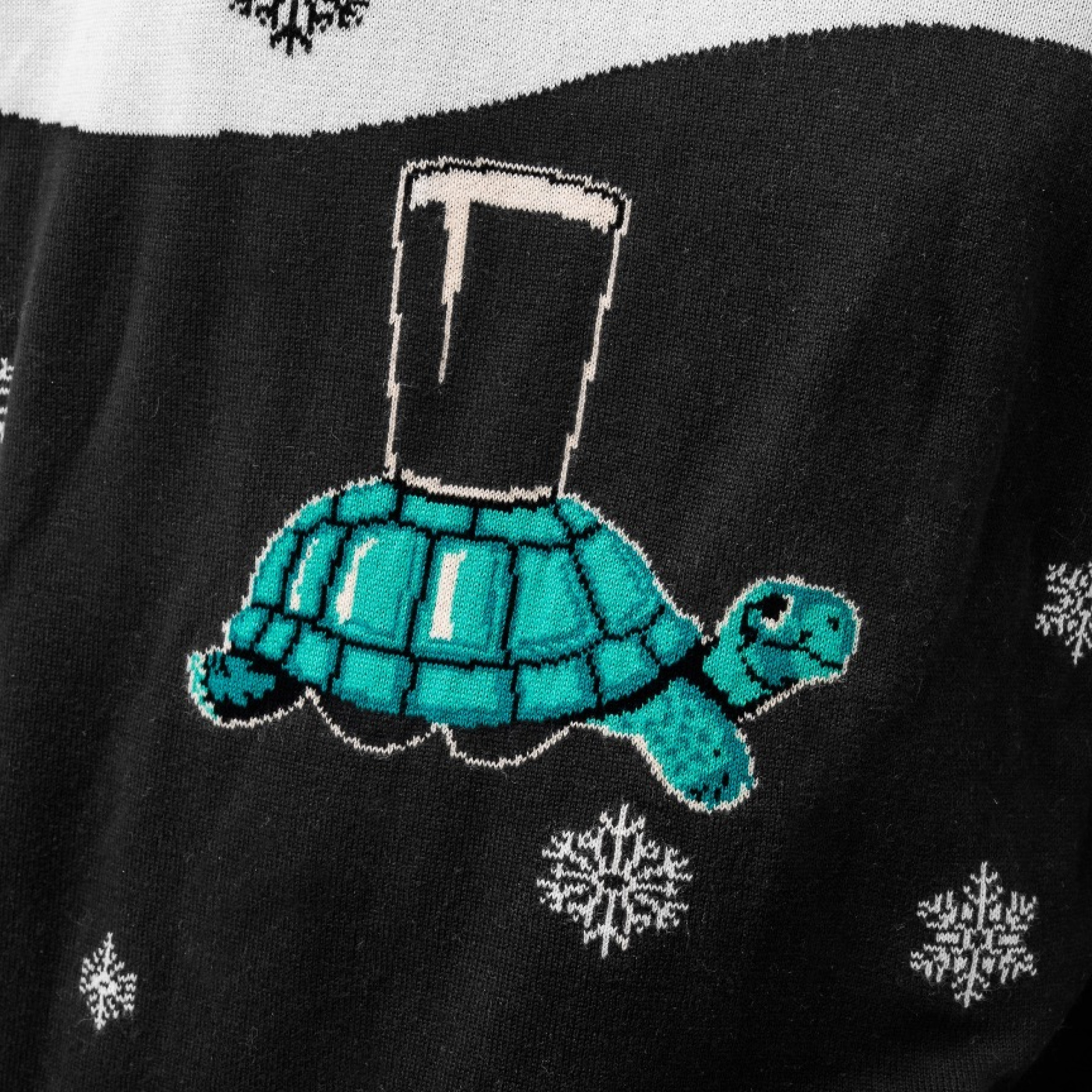 Guinness Holiday Black and Cream Tortoise Sweater