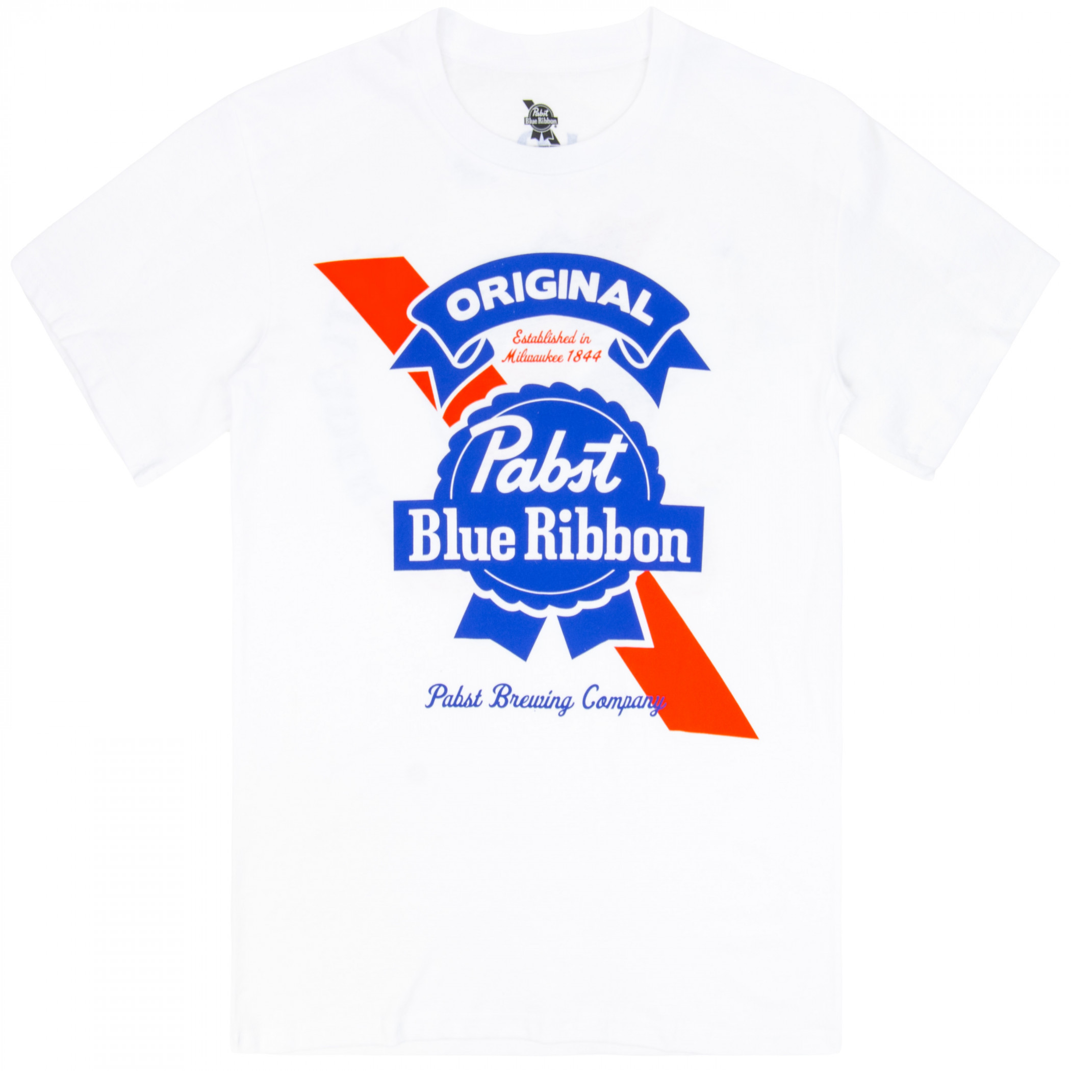 PBR Pabst Blue Ribbon Support Your Local Bartender Front & Back Print T-Shirt