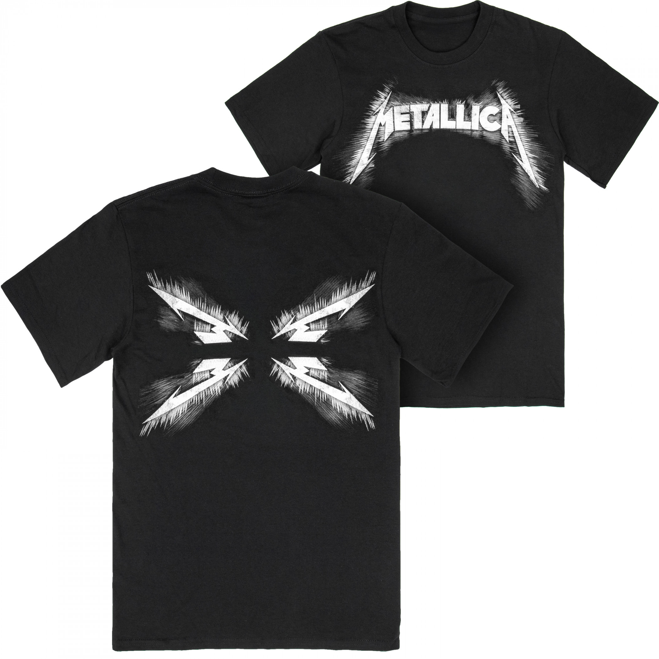 Metallica Spiked Logo Back & Front Printed T-Shirt