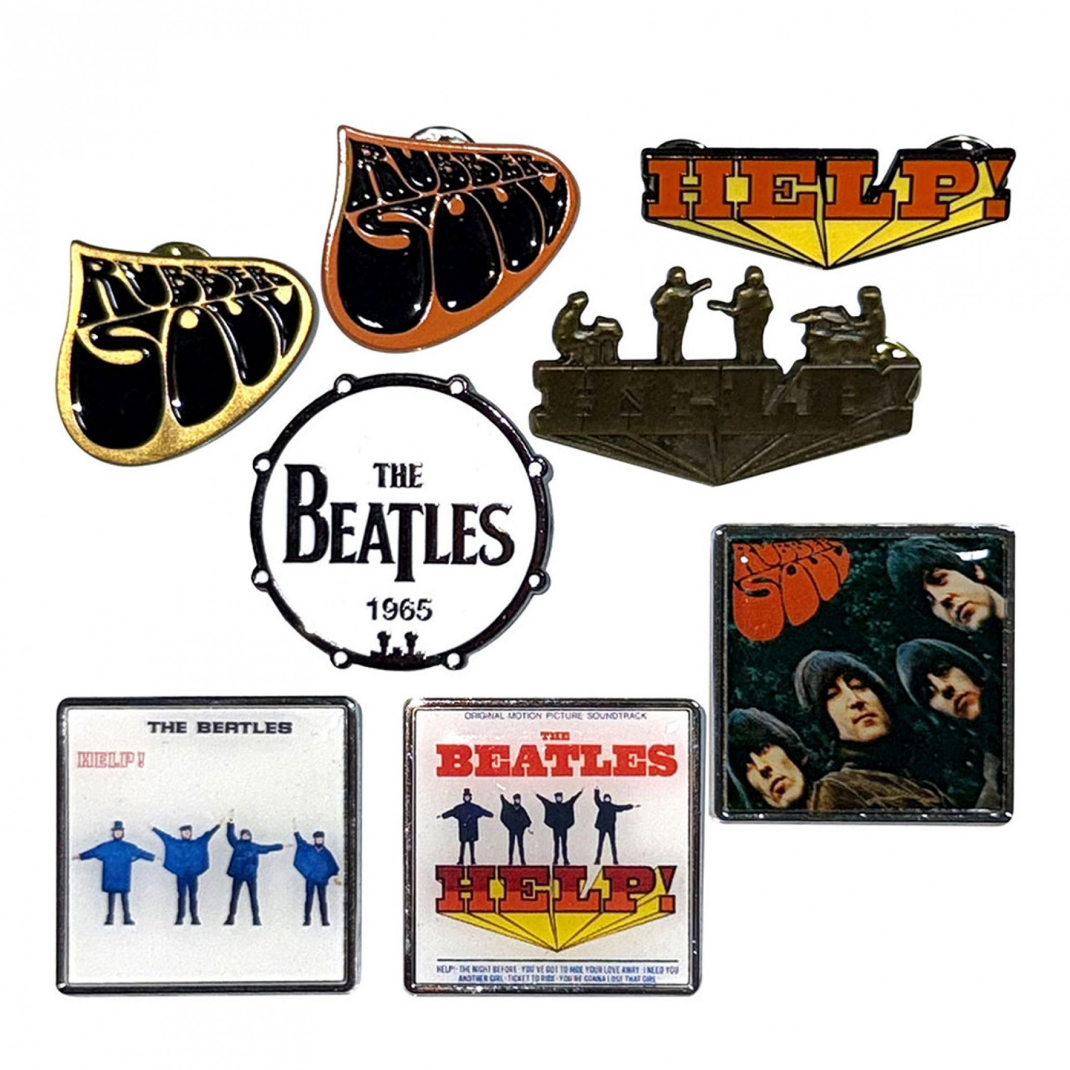 The Beatles Boxed Enamel Pins Set - 8-Pack