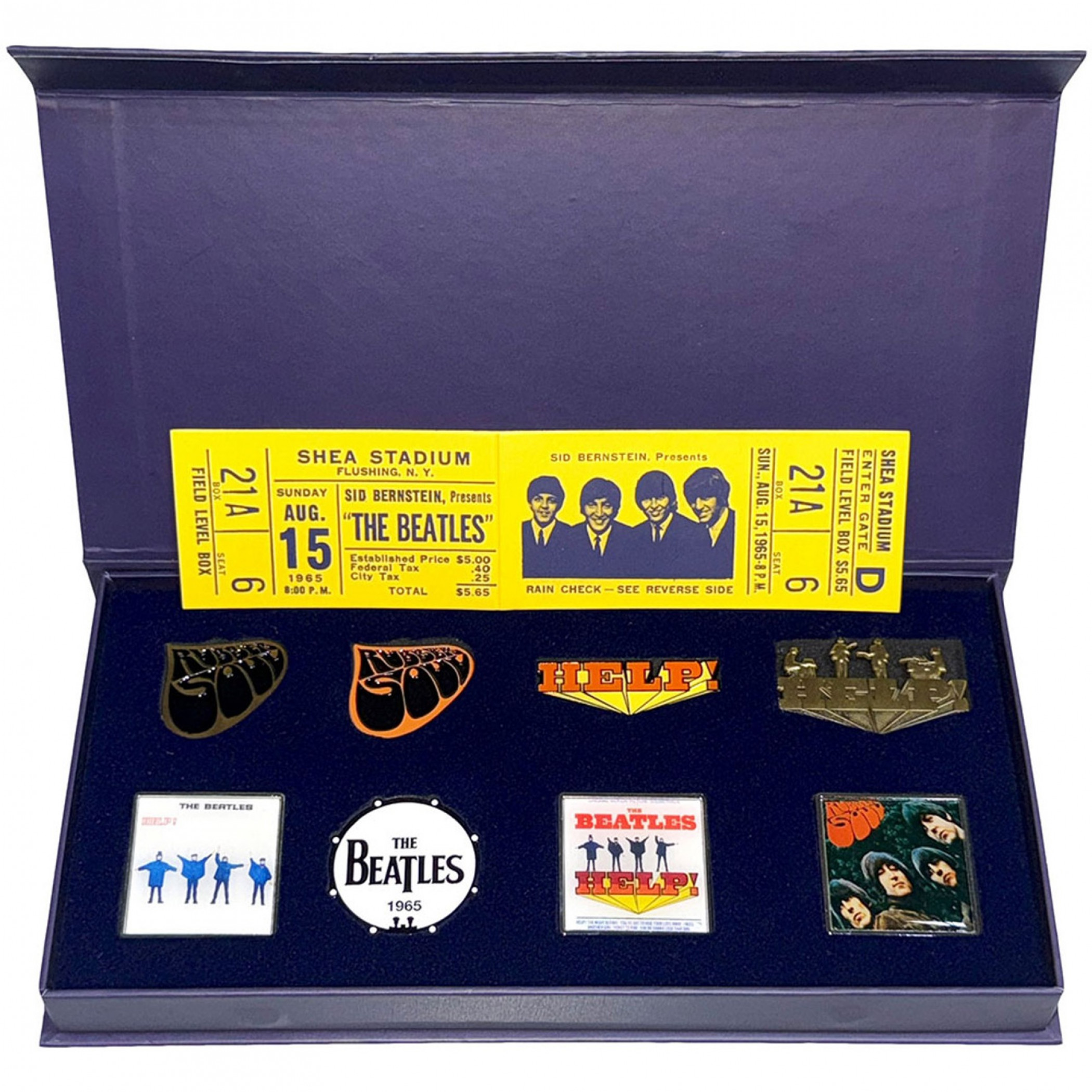 The Beatles Boxed Enamel Pins Set - 8-Pack