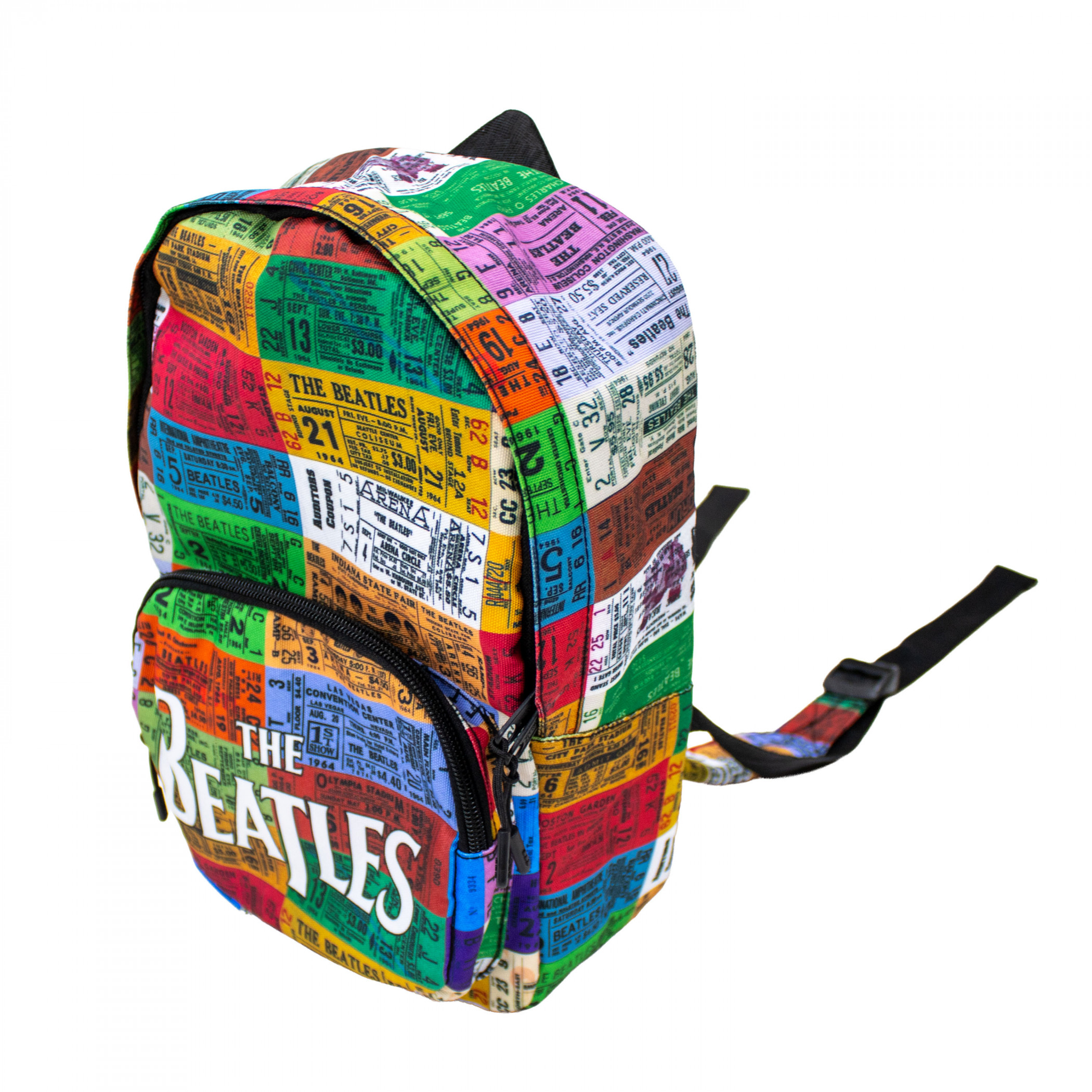 The Beatles Colorful Tickets Mini Backpack by Rocksax