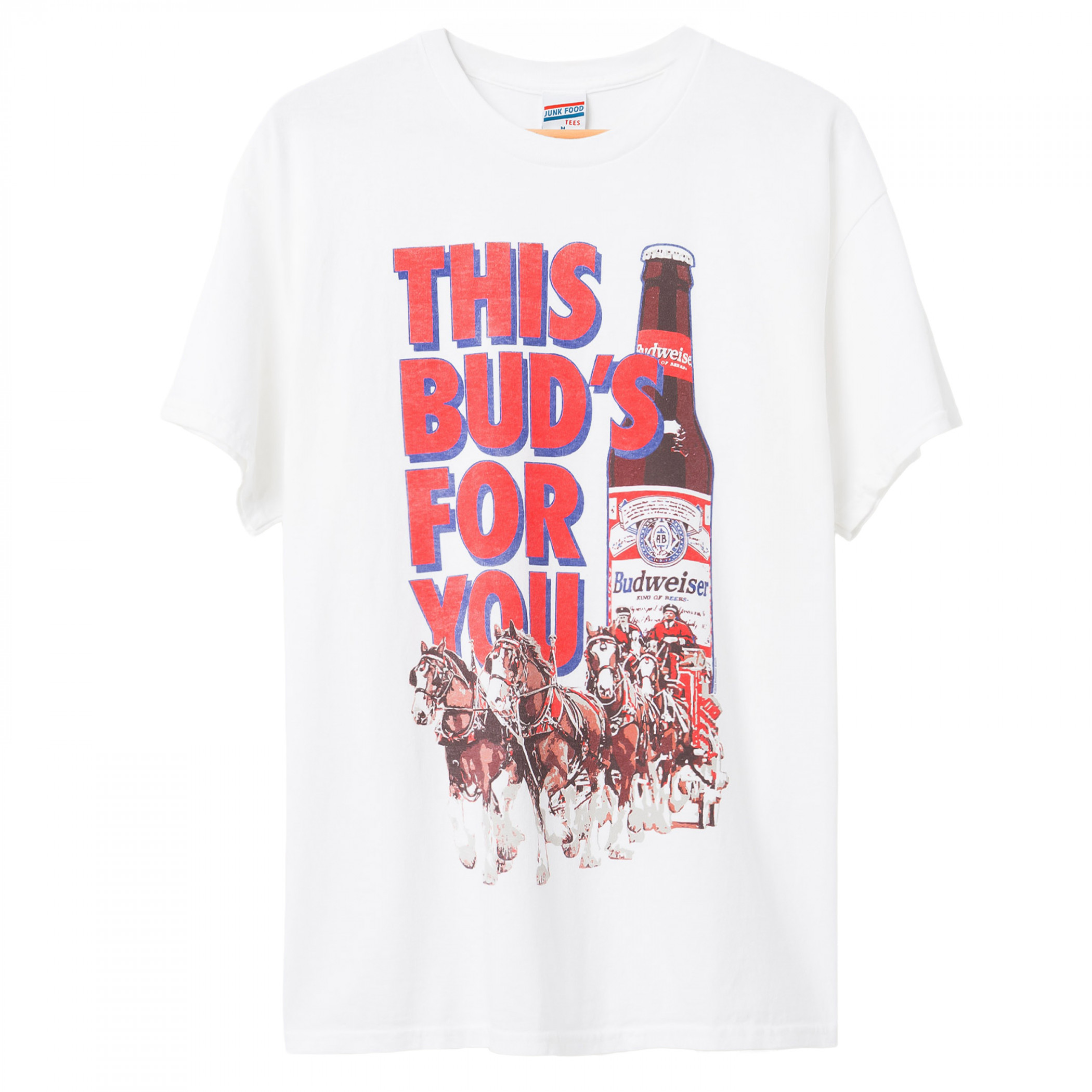 Budweiser Clydesdale This Bud's For You T-Shirt by Junk Food