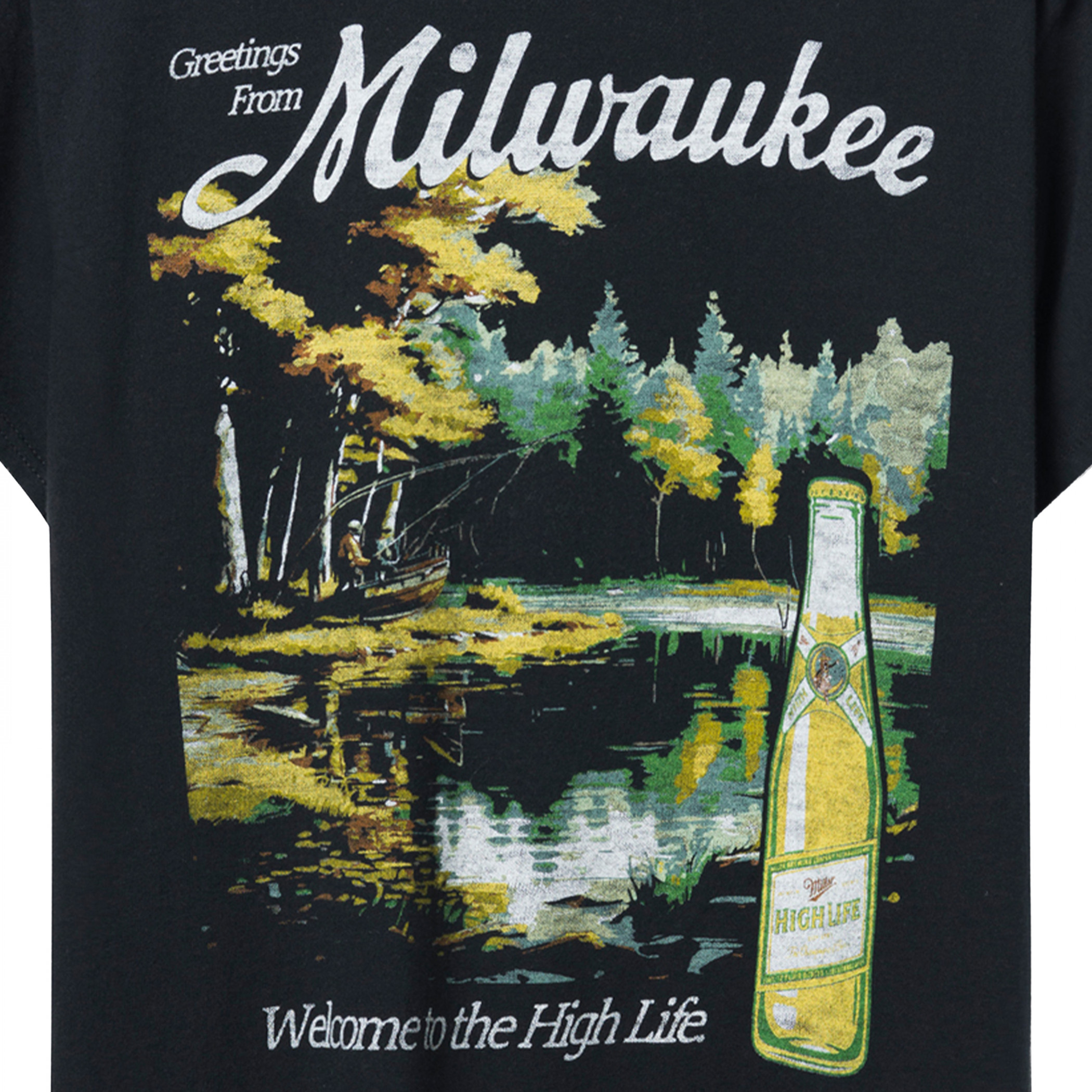 Miller High Life Greetings from Milwaukee T-Shirt by Junk Food