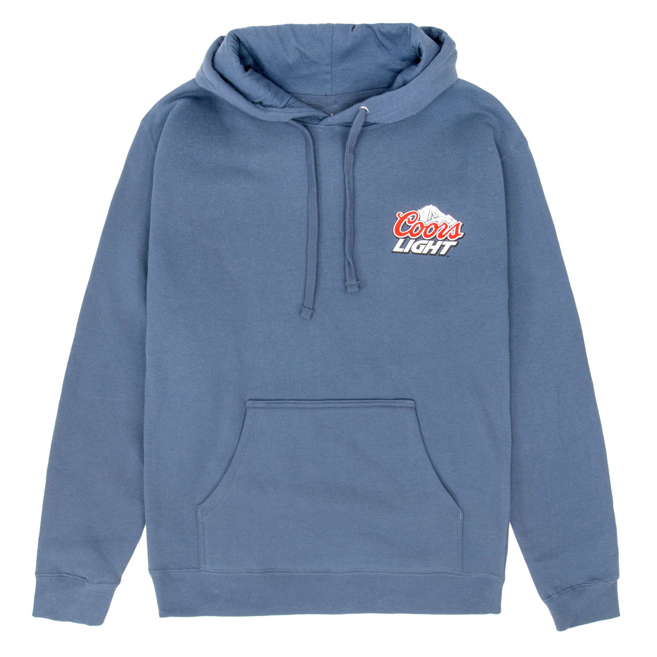 Coors Light Mountain Logo Blue Front and Back Print Hoodie