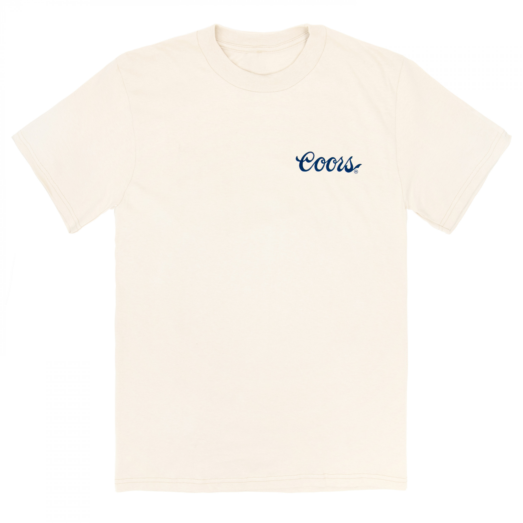 Coors Since 1873 Cowboy Lasso Front Back Print T-Shirt