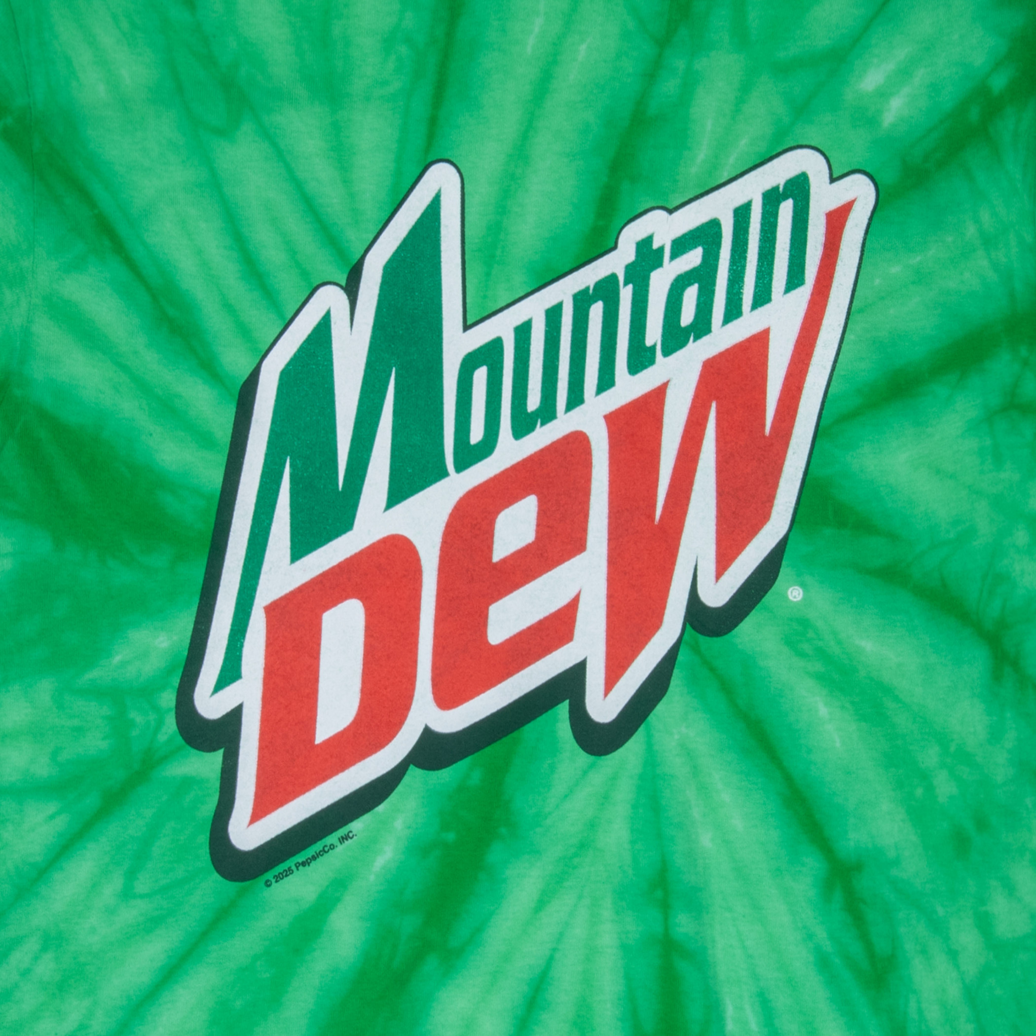 Mountain Dew Logo Tie-Dye Green T-Shirt