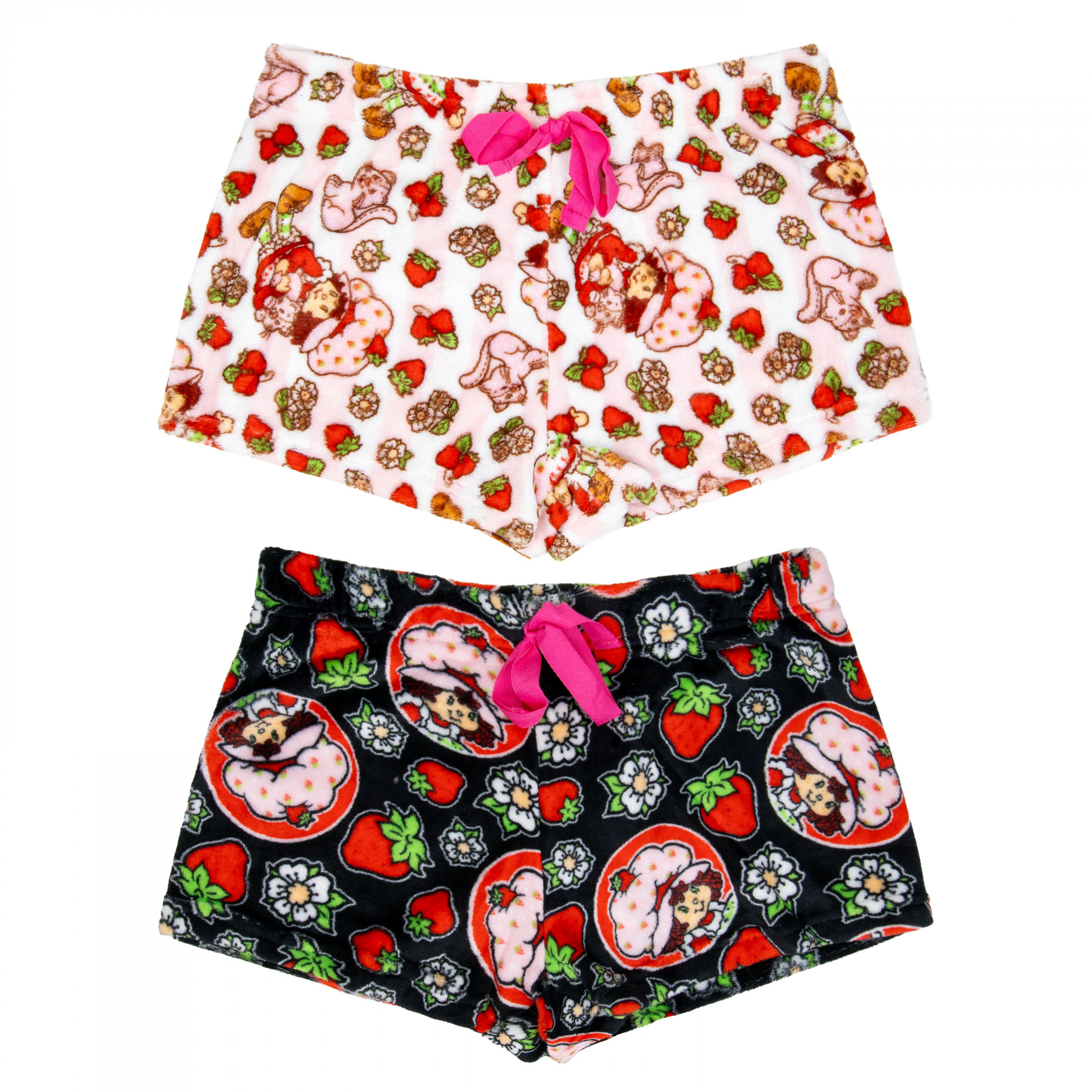 Strawberry Shortcake Berries & Stripes Plush Shorts 2-count, Multi-Color