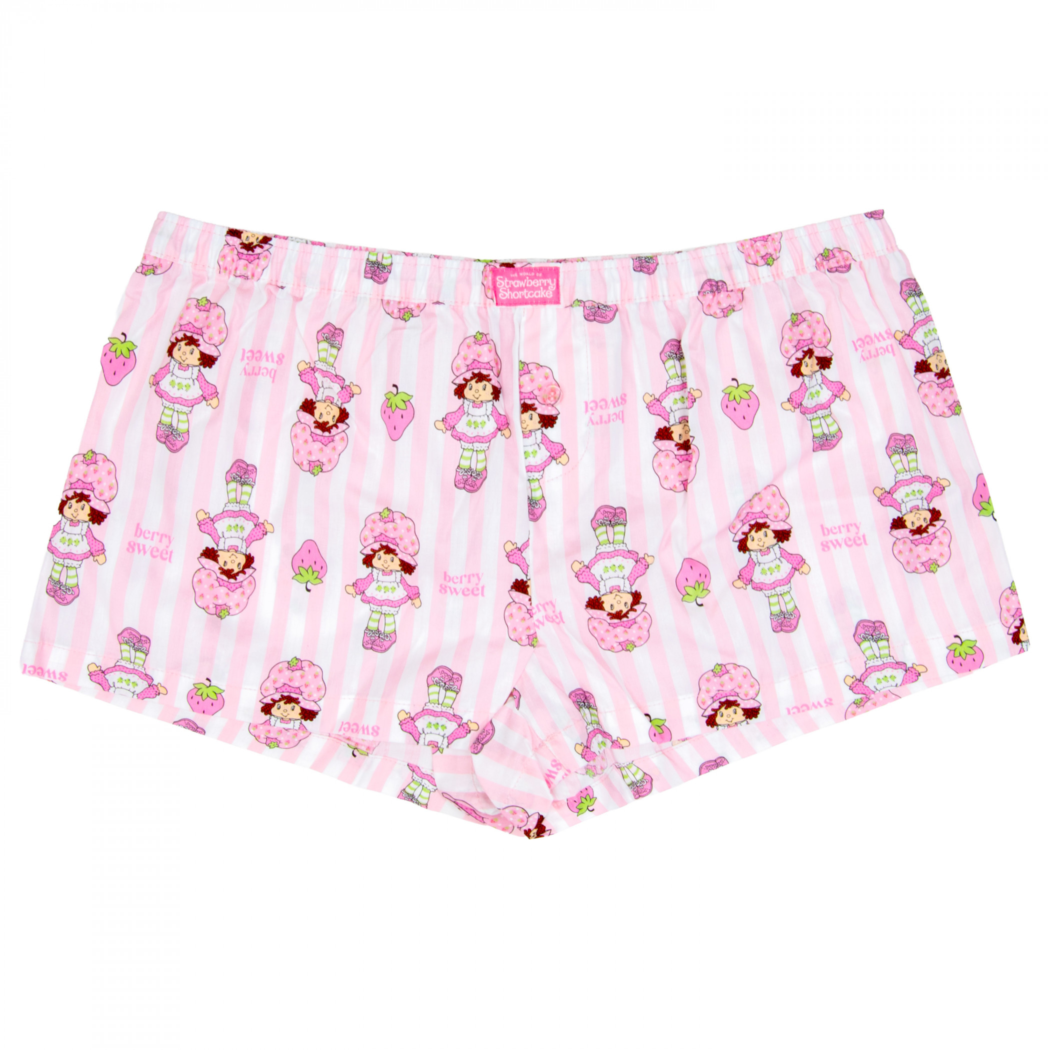Strawberry Shortcake Berry Sweet Women's Sleep Boxers, Pink