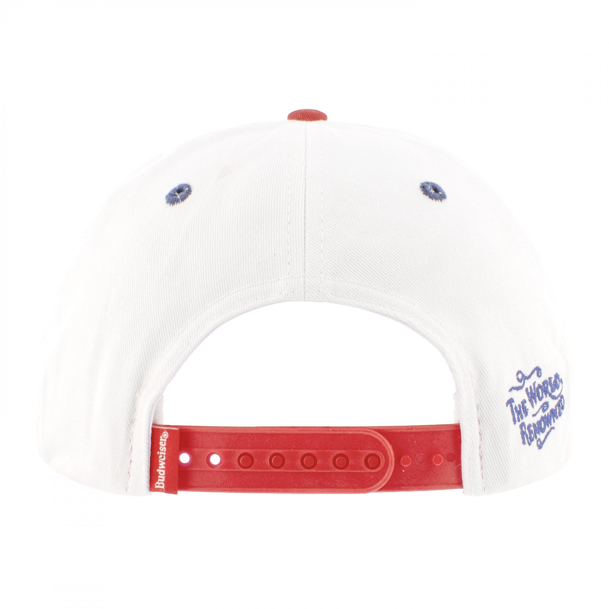 Budweiser Red White and Blue World Renowned Snapback Hat