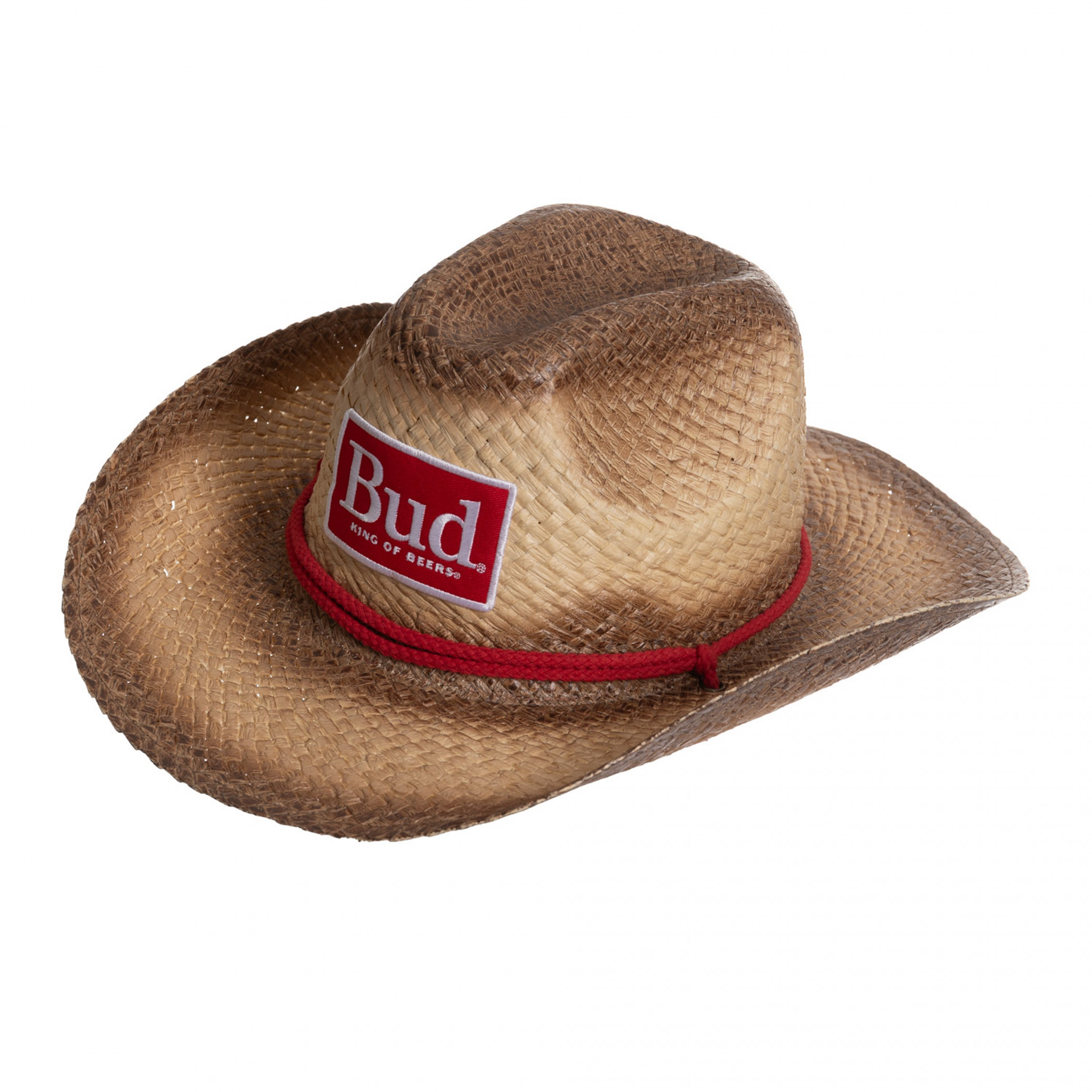 Budweiser Big Red BUD Patch Cowboy Rope Hat