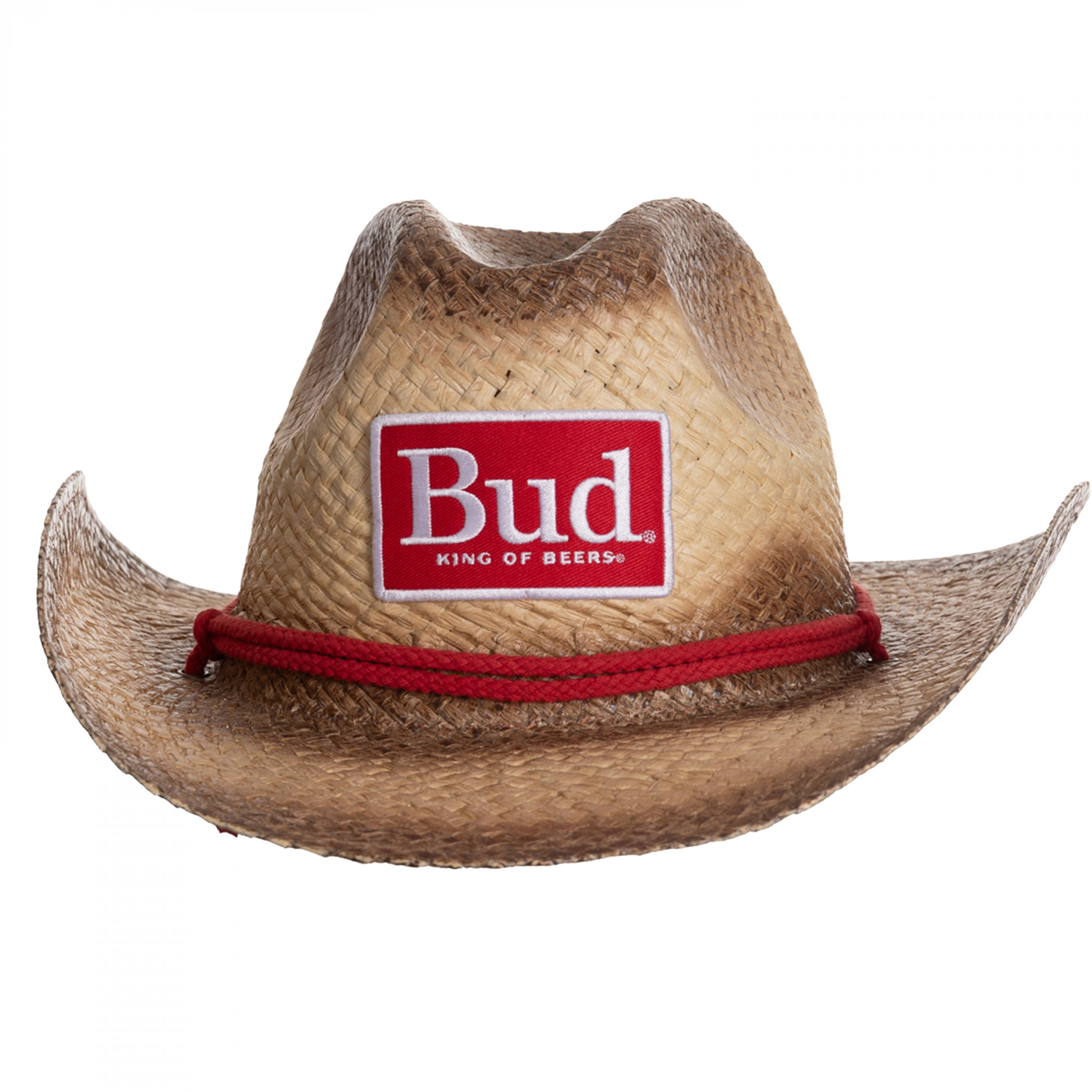 Budweiser Big Red BUD Patch Cowboy Rope Hat