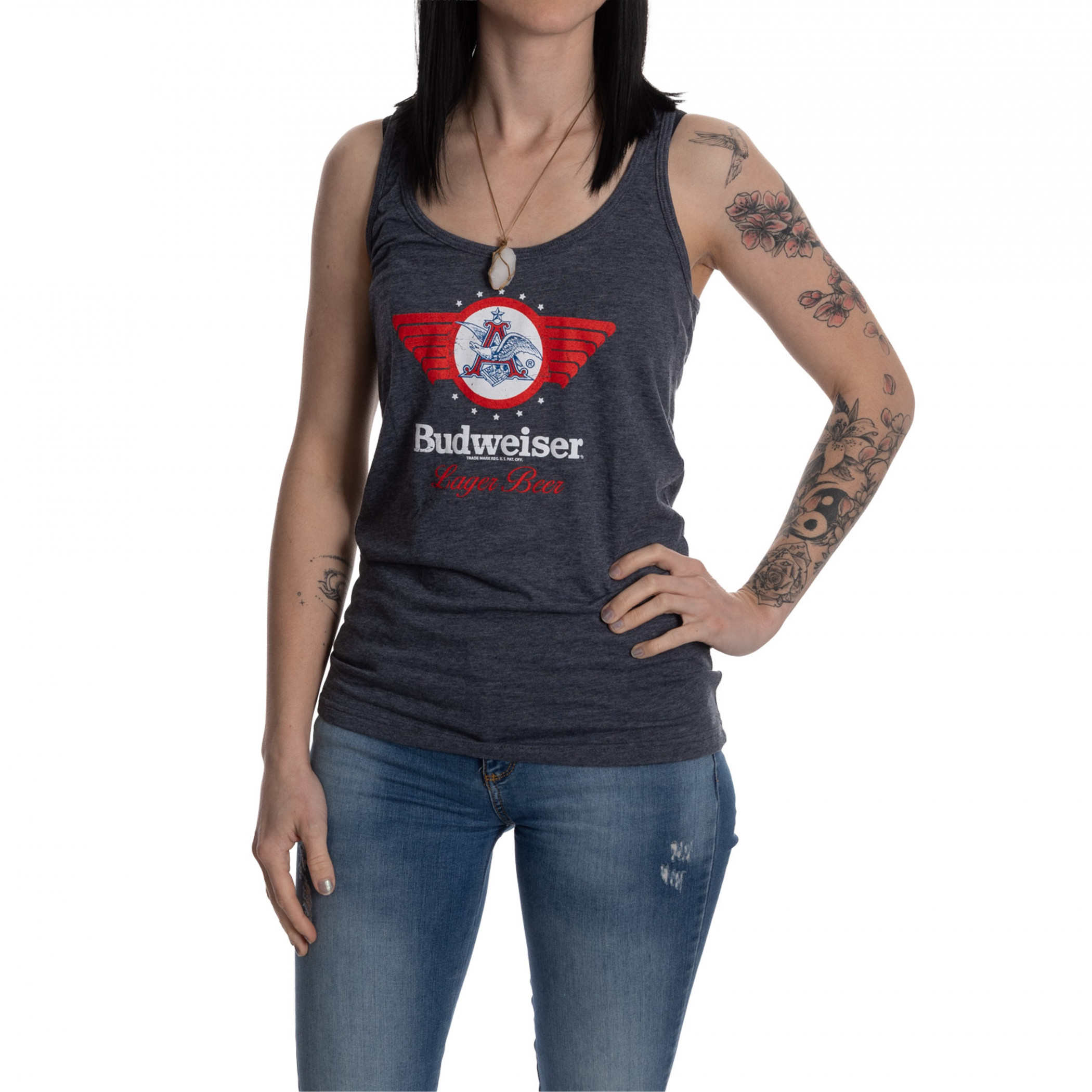 Budweiser Vintage Logo Ladies Tank Top