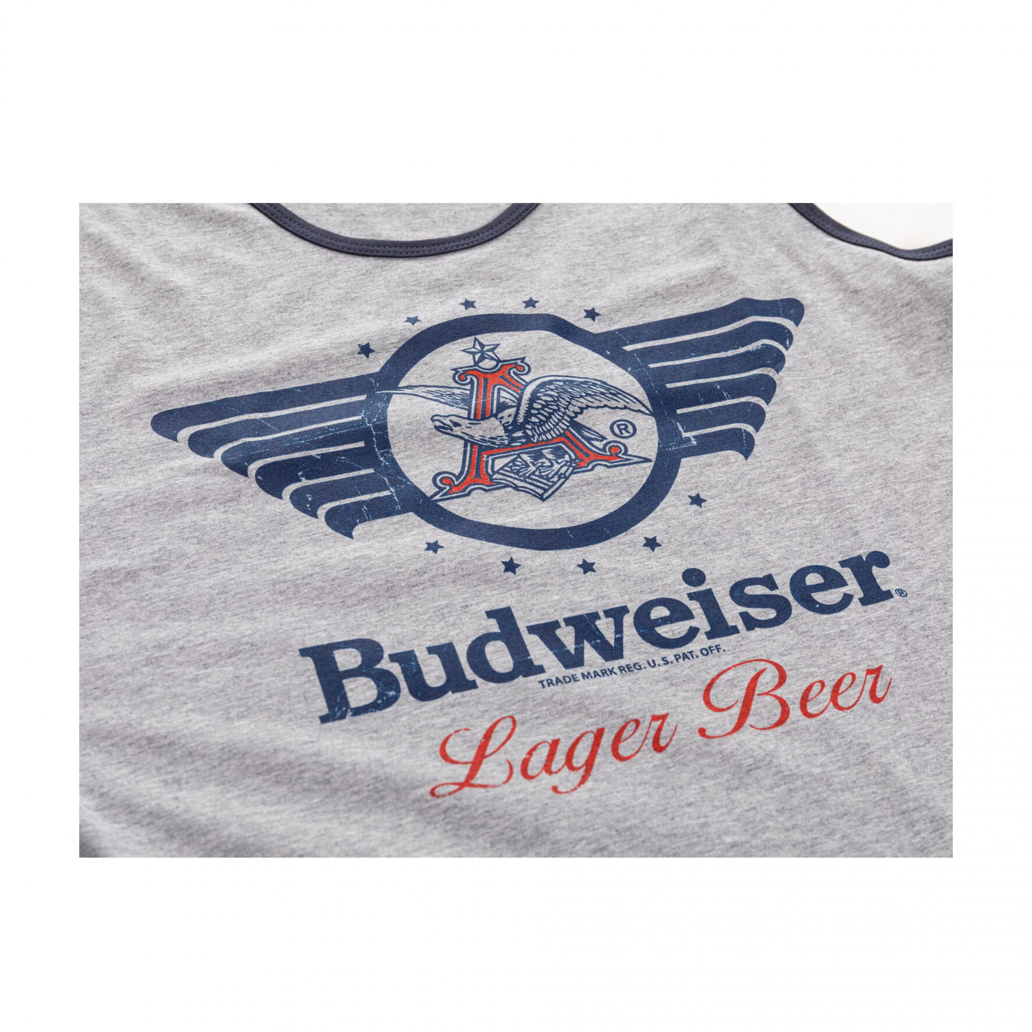 Budweiser Lager Beer Vintage Logo Mens Tank Top