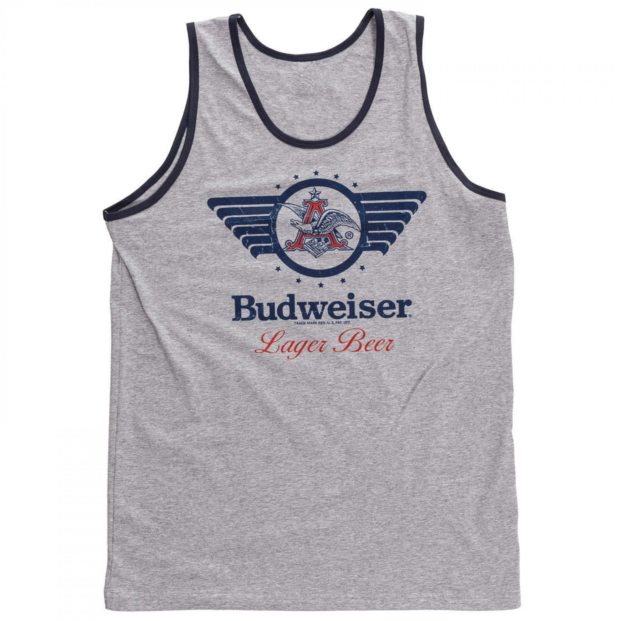 Budweiser Lager Beer Vintage Logo Mens Tank Top