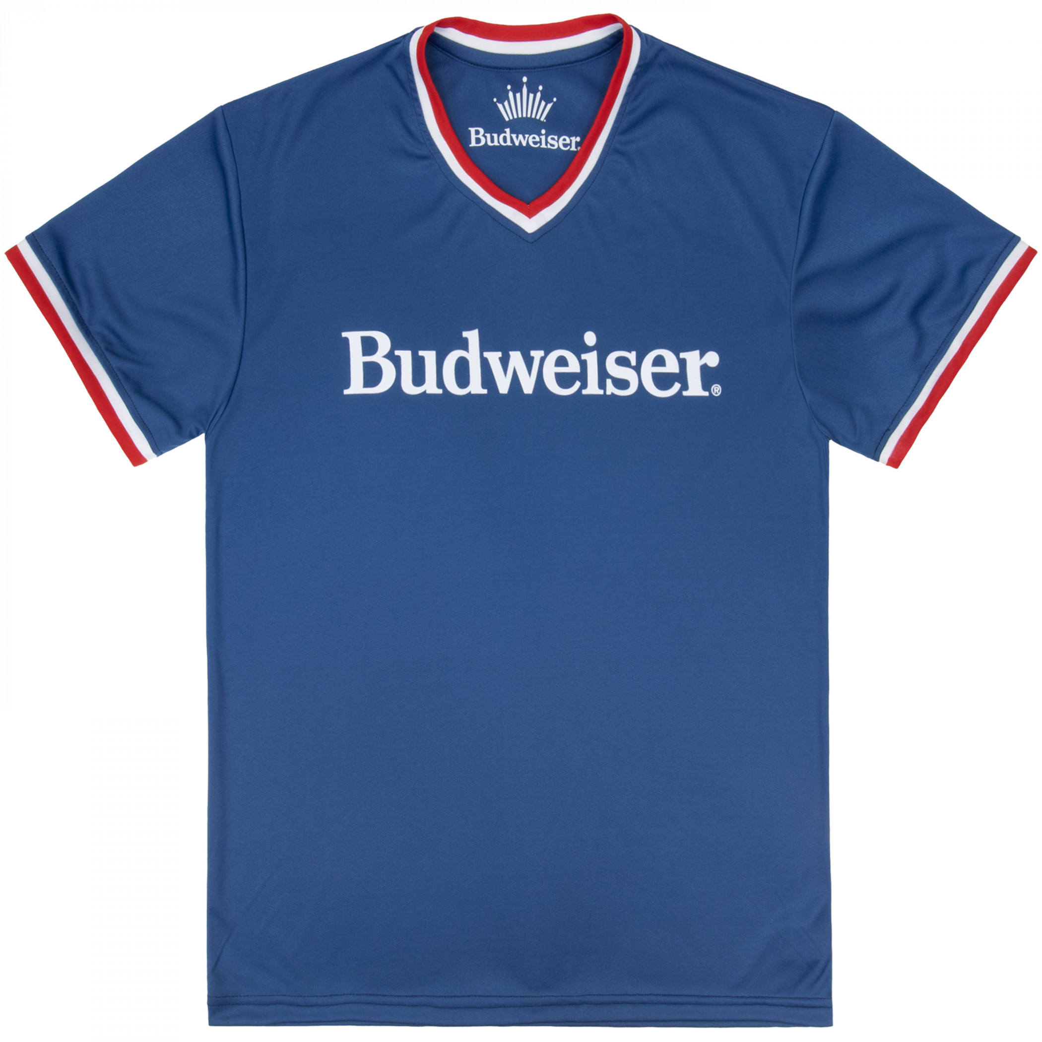 Budweiser Brewery Stamp Front and Back Contrast V-Neck Jersey - image 2