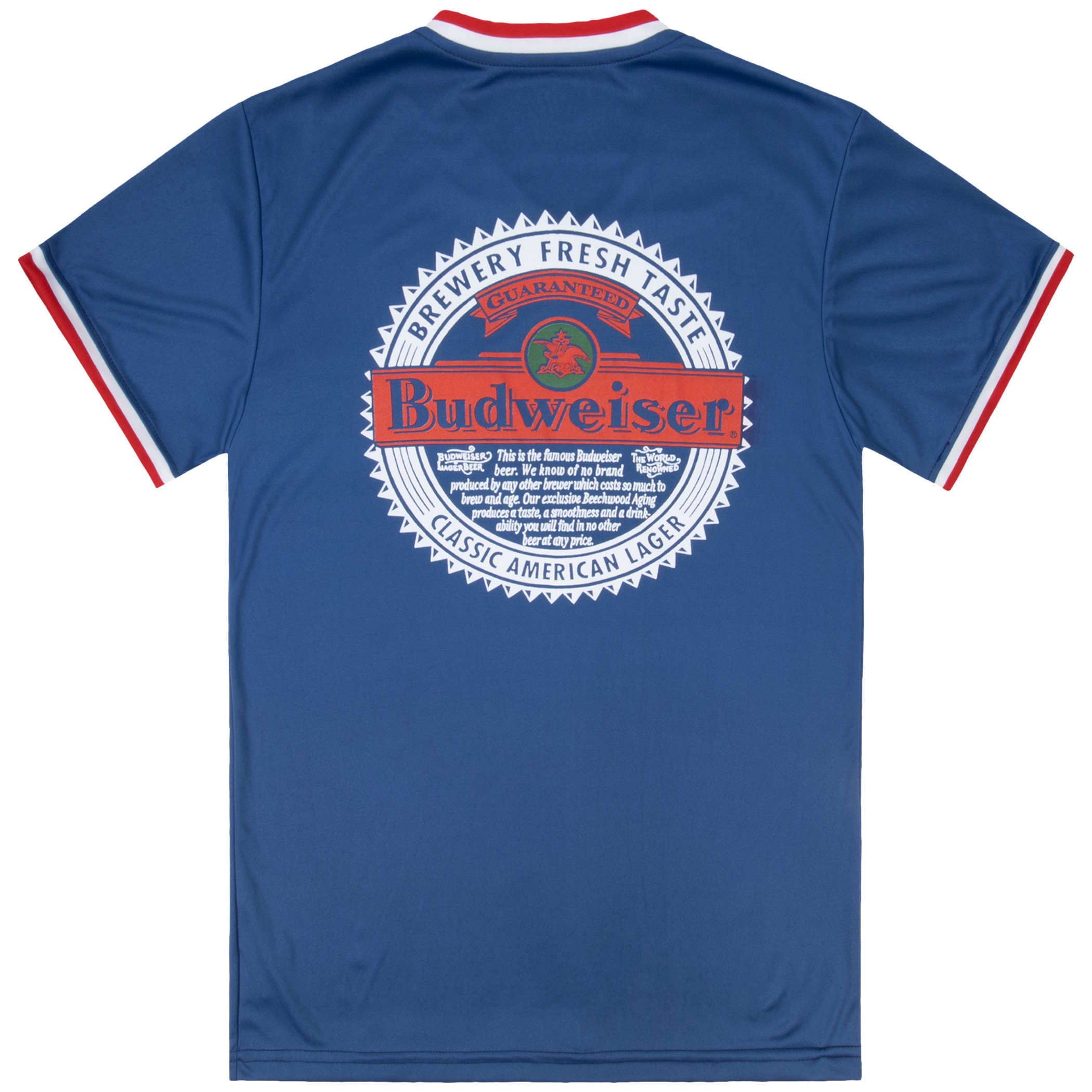 Budweiser Brewery Stamp Front and Back Contrast V-Neck Jersey - image 3
