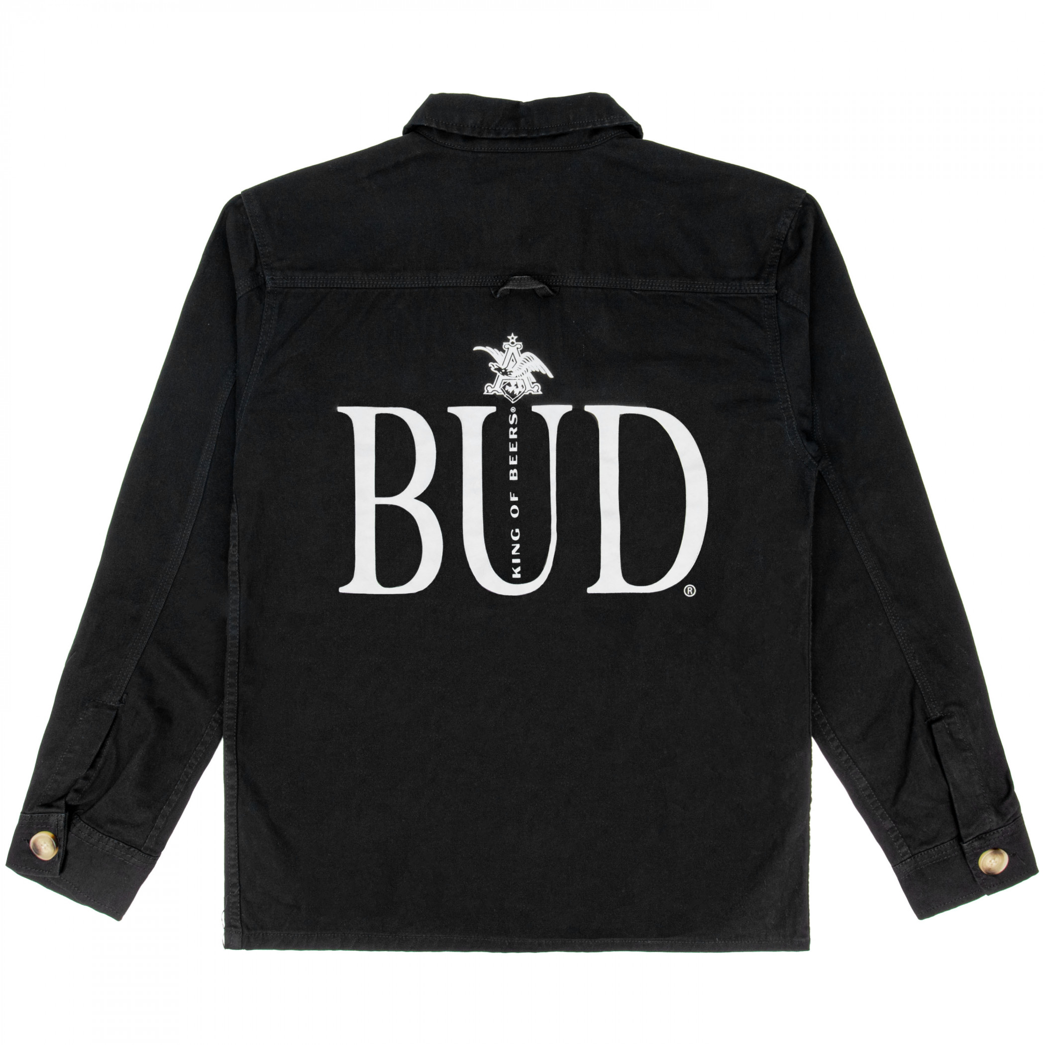 Budweiser Charcoal Button-Down Chore Jacket