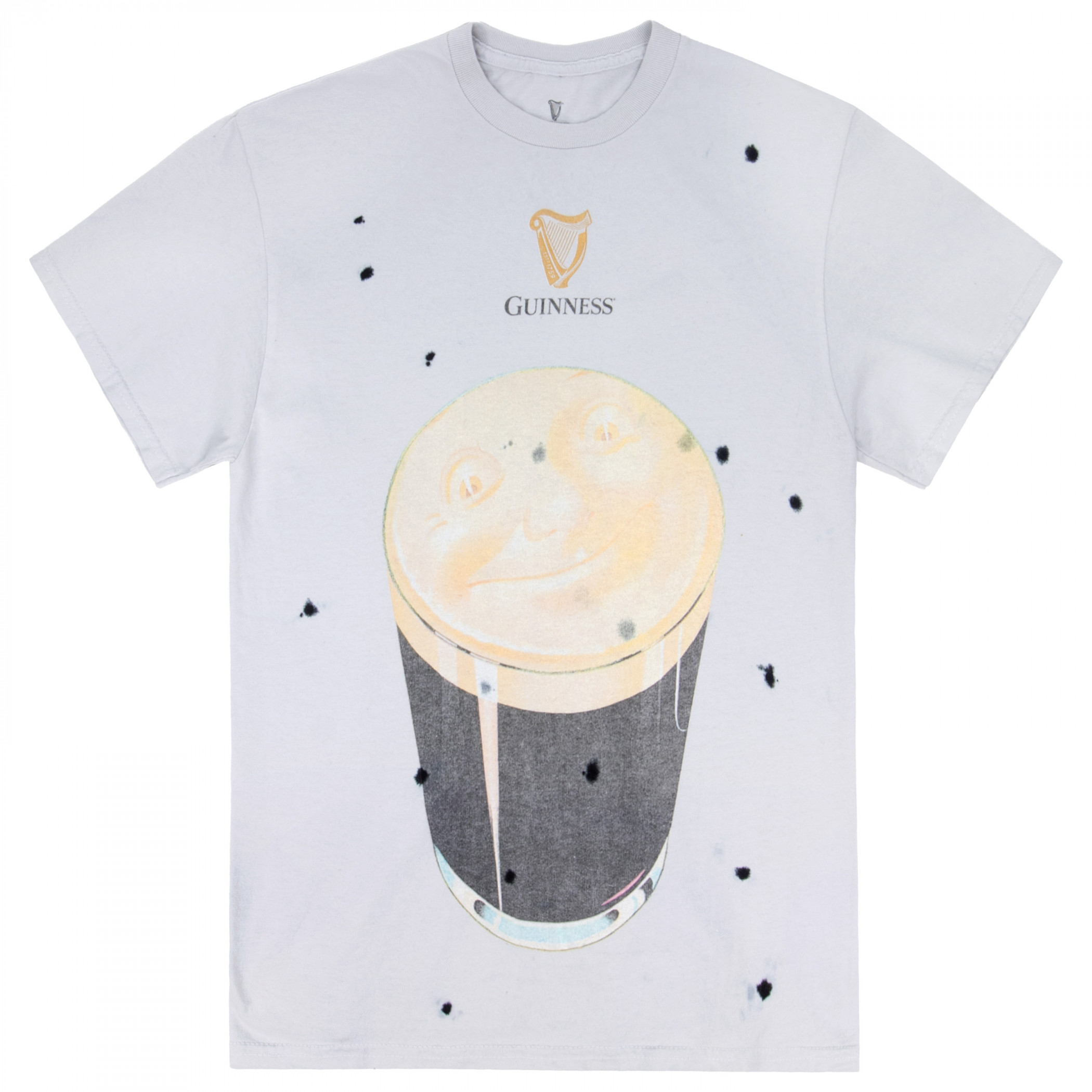 Guinness Man In The Moon Pint Premium Pigment Dye T-Shirt