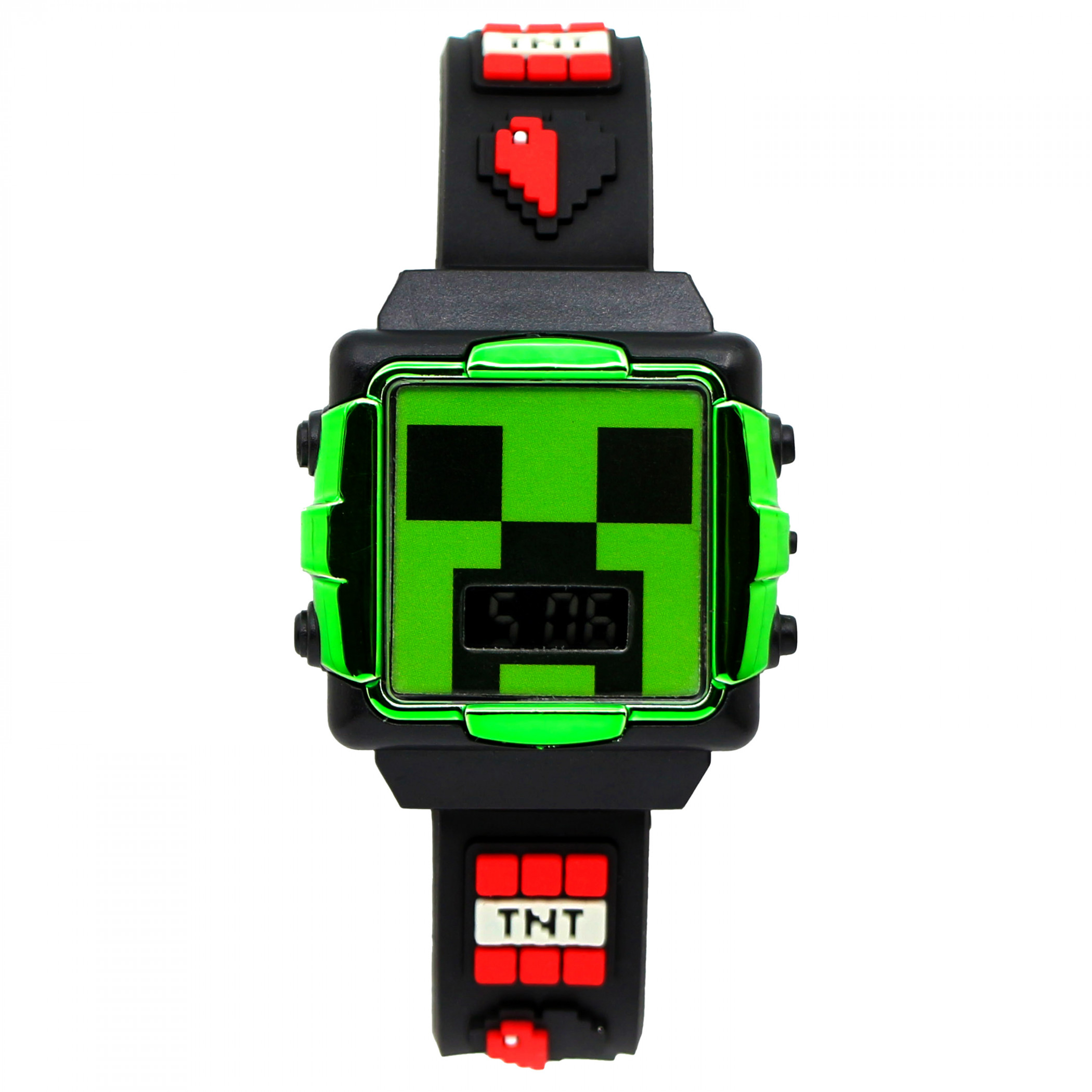 Minecraft Creeper TNT Kid's Digital Watch, Black