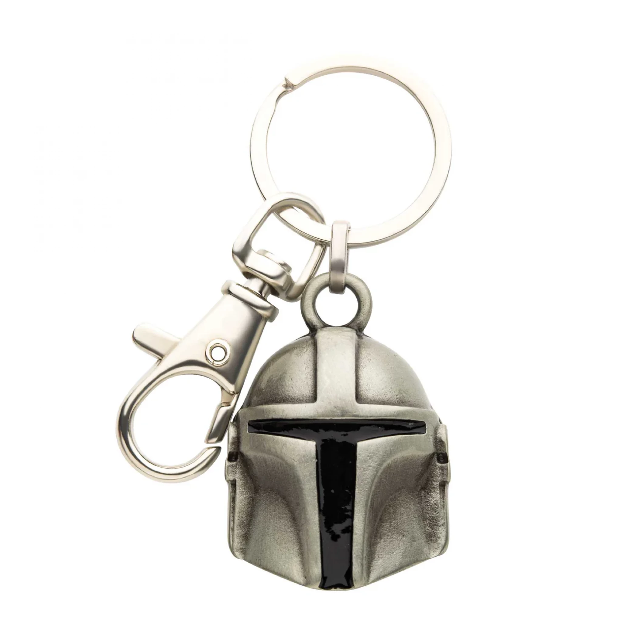 Star Wars Mandalorian 3D Helmet Keychain, Silver