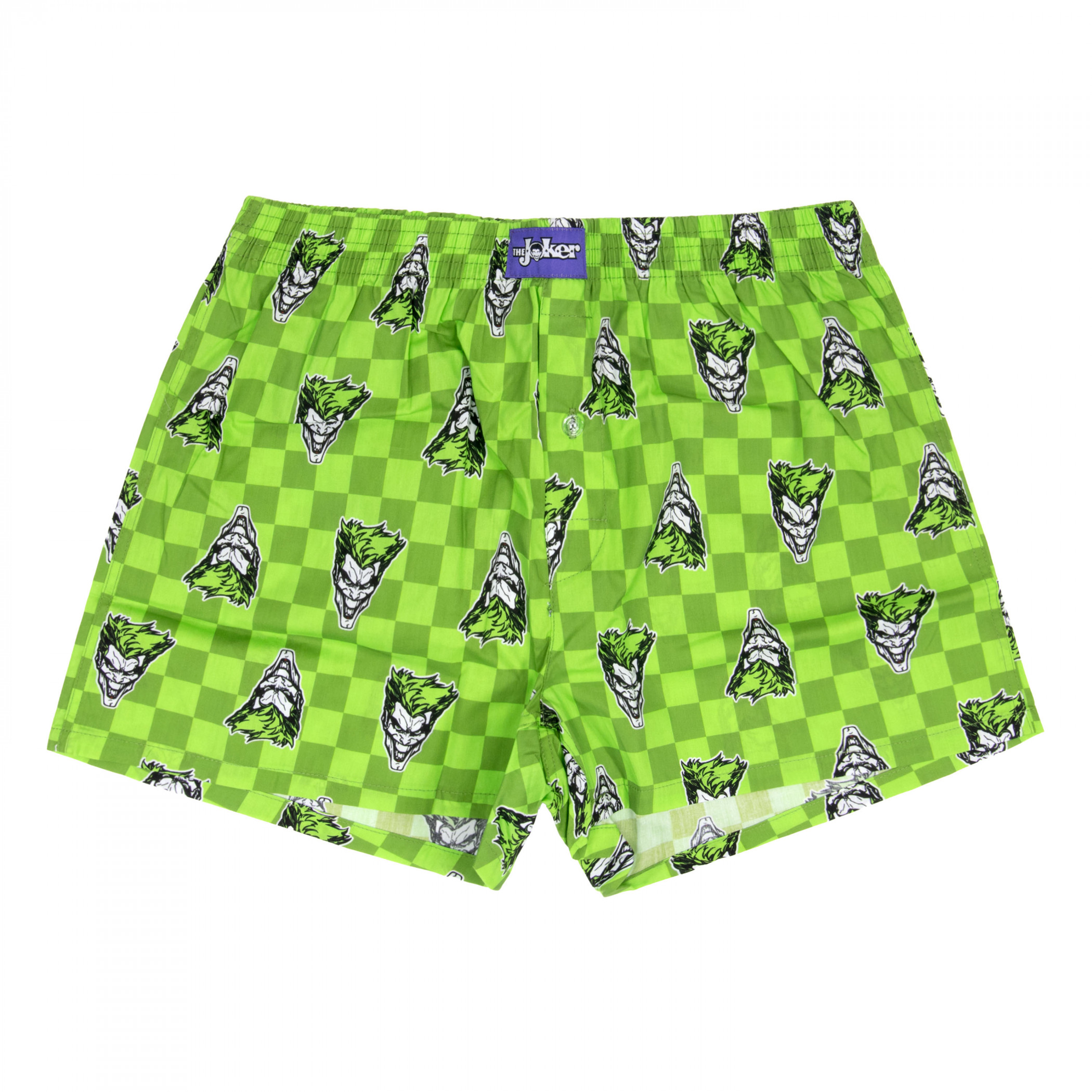 Joker Checker Board Woven Boxers, Green