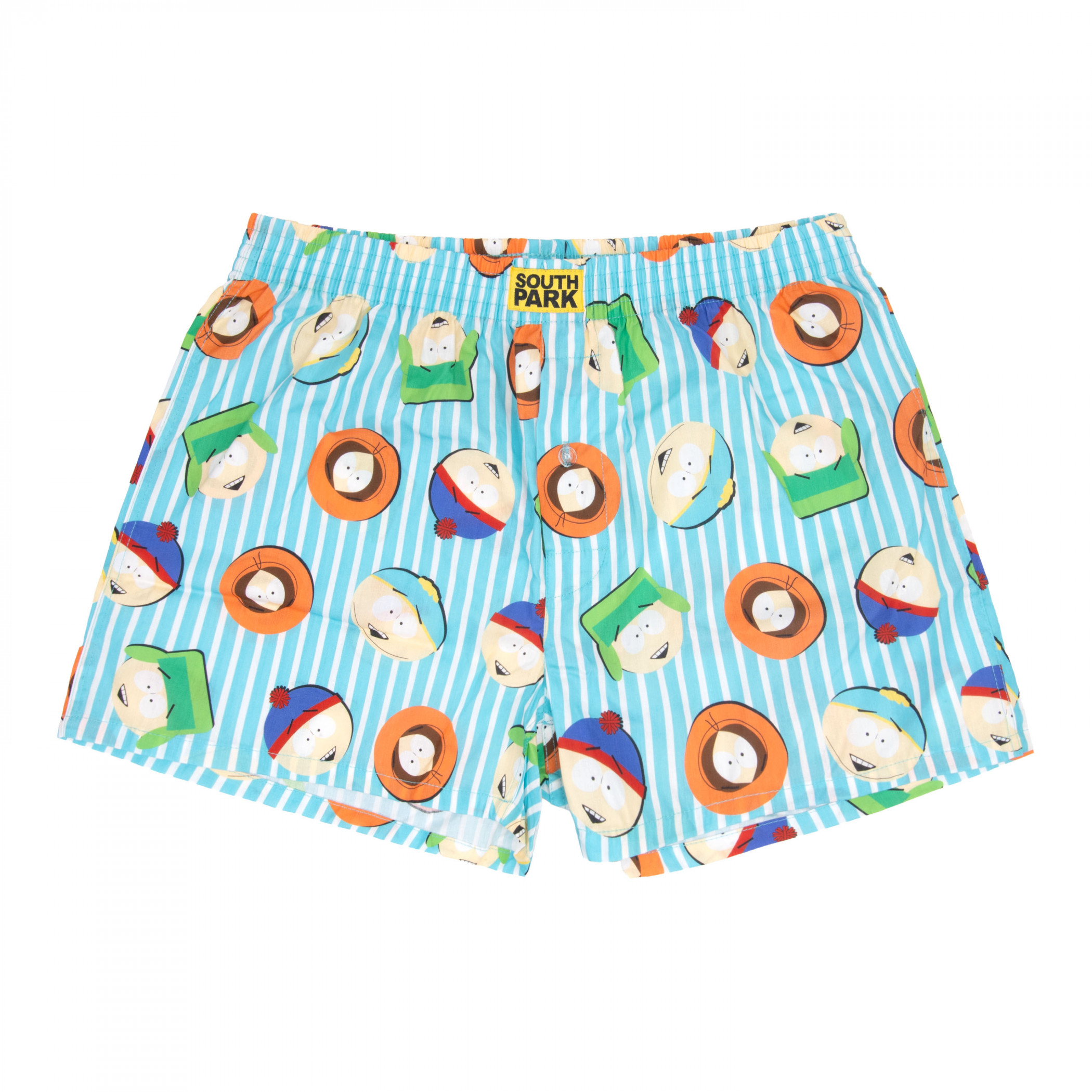South Park Heads and Stripes Woven Boxers