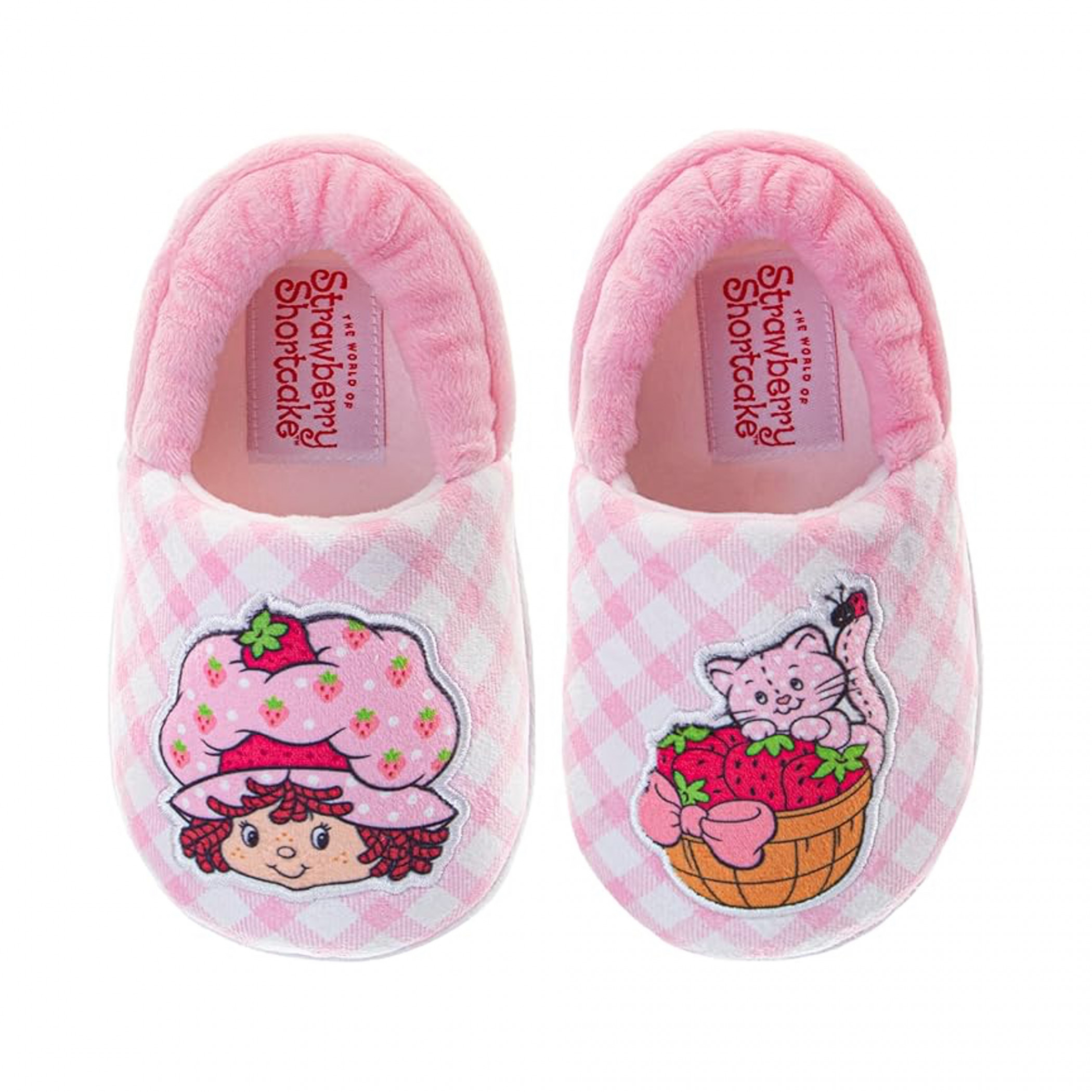 Strawberry Shortcake Toddler Girls Pink House Slippers, Pink