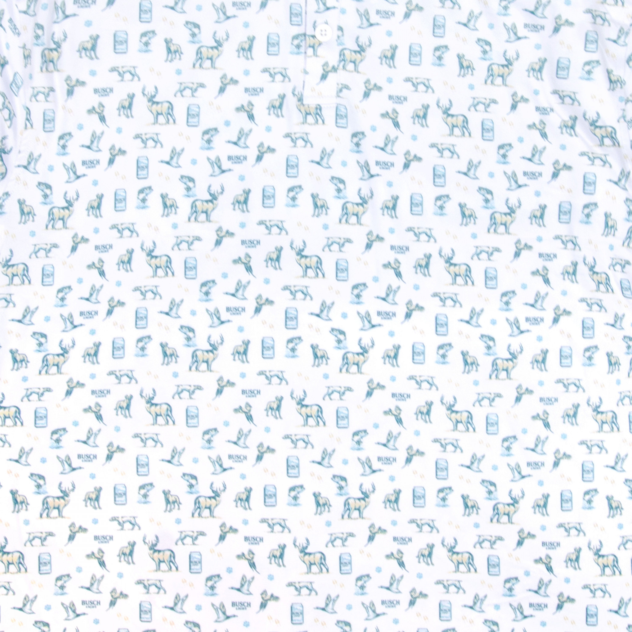 Busch Light Duck Hunting Pattern Polo Shirt