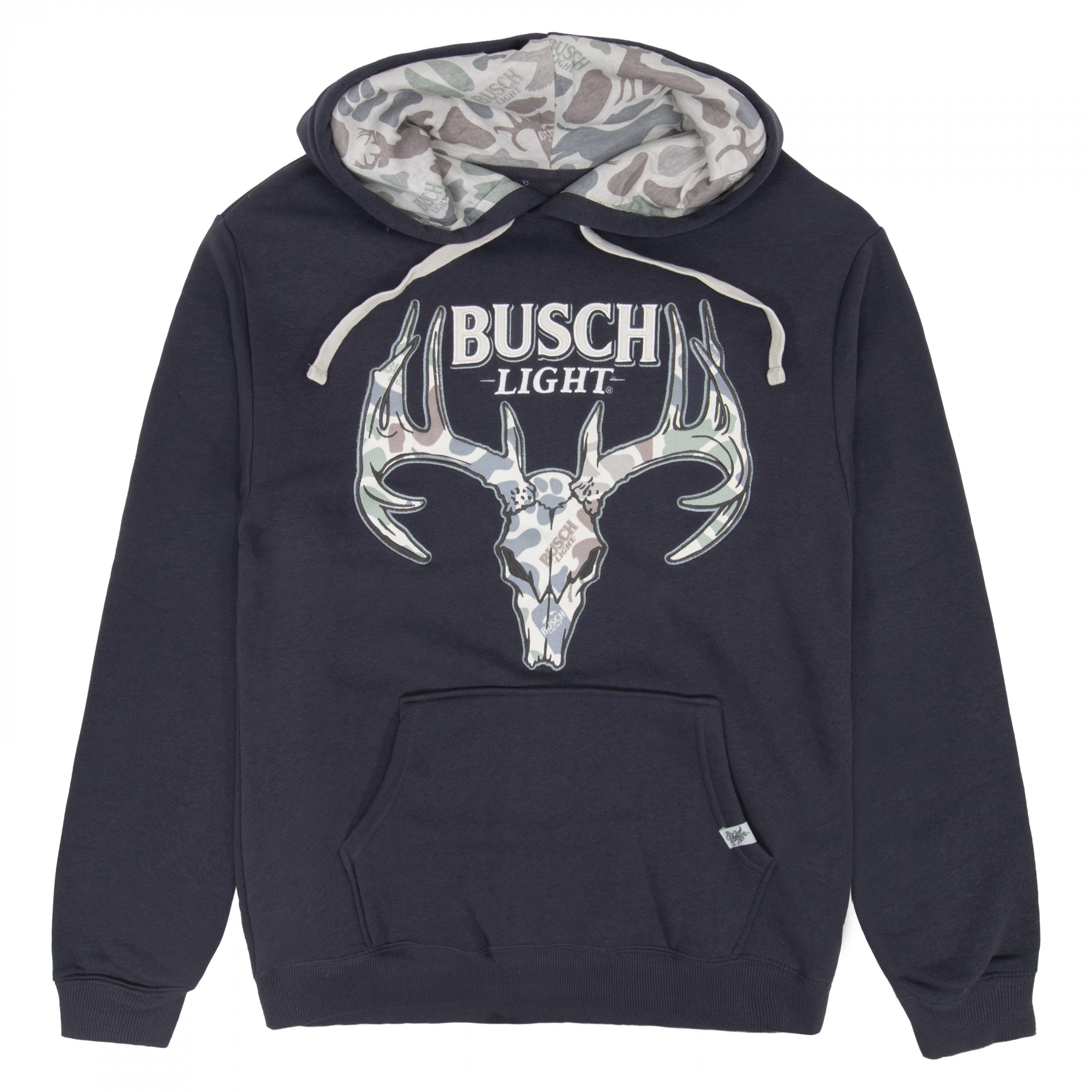 Busch Light Camo Buck Skull Hoodie